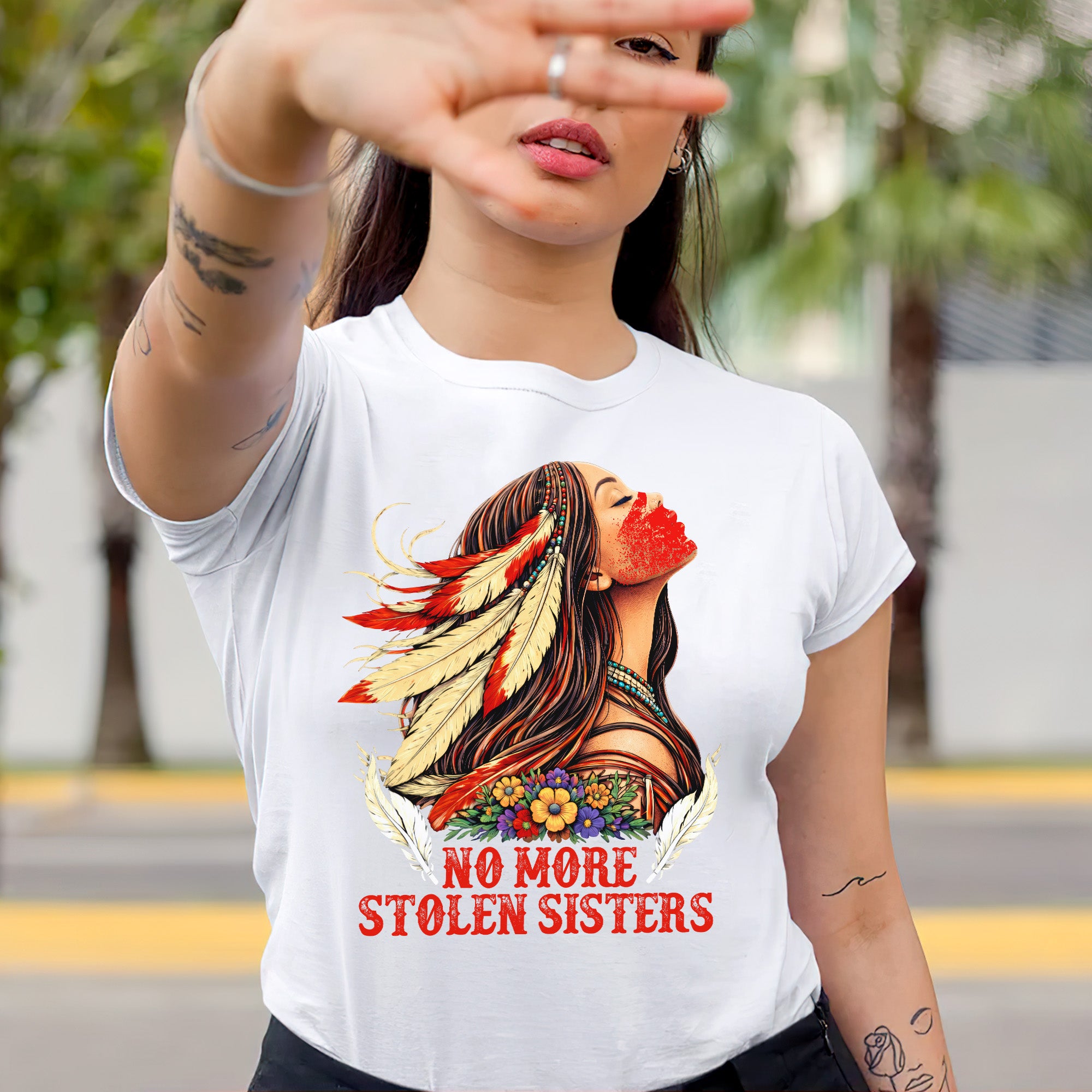 No More Stolen Sisters Native American Women’s Unisex T-shirt/T-shirt V-Neck/Hoodie/Sweatshirt