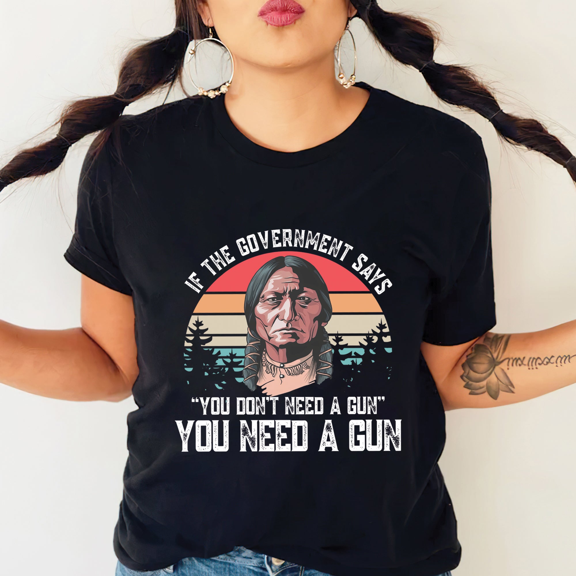 You Need A Gun Unisex T-Shirt/T-Shirt V-Neck/Hoodie/Sweatshirt N31