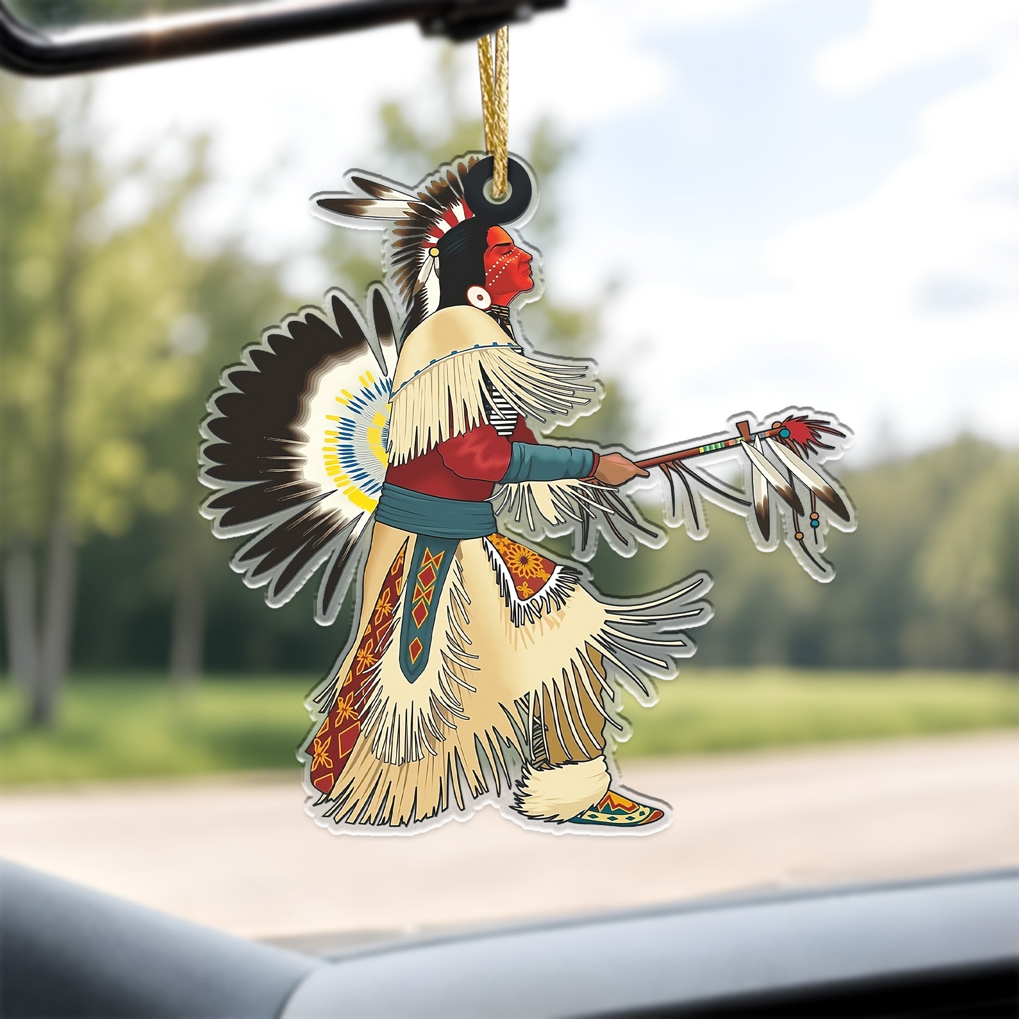 Native Chief American - Unique Gift Decor Flat Acrylic