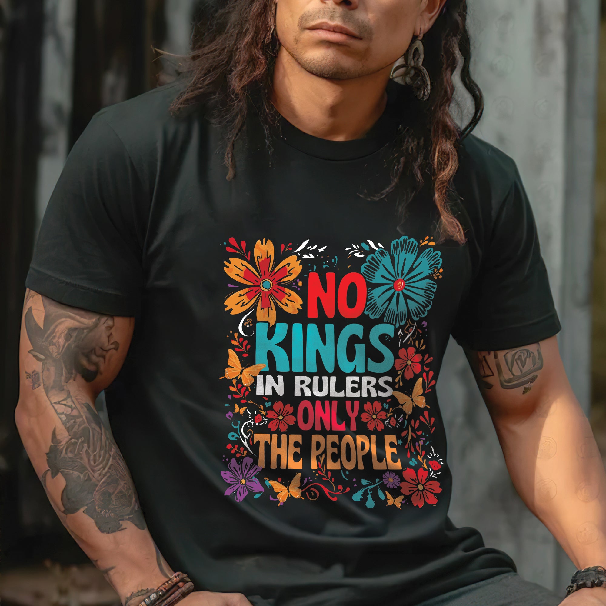 No Kings In Rulers Only The People Unisex T-Shirt/T-Shirt V-Neck/Hoodie/Sweatshirt