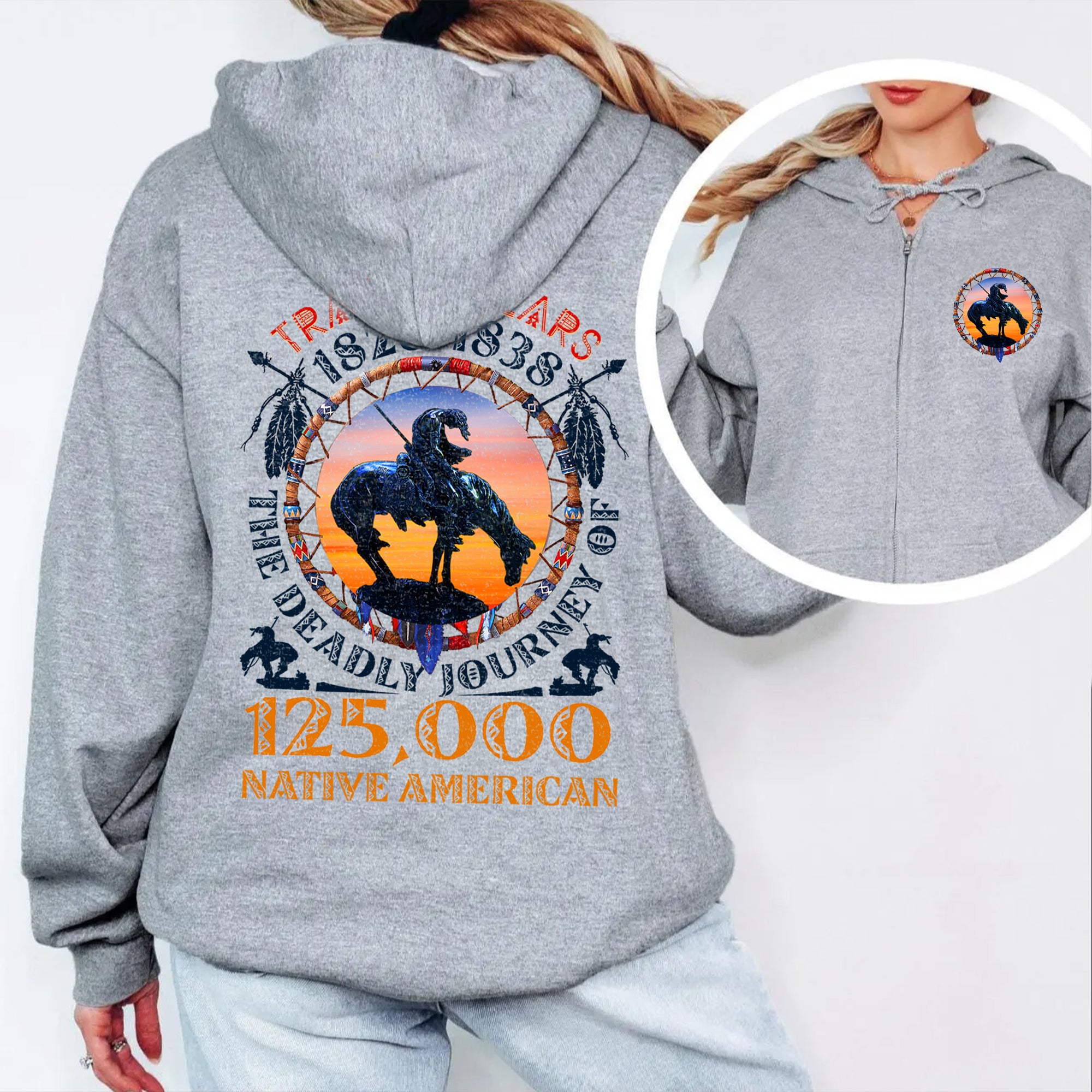 [Two Sides] Trail of Tears The Deadly Journey Unisex Tank Top/Long Sleeve/Hoodie Zip