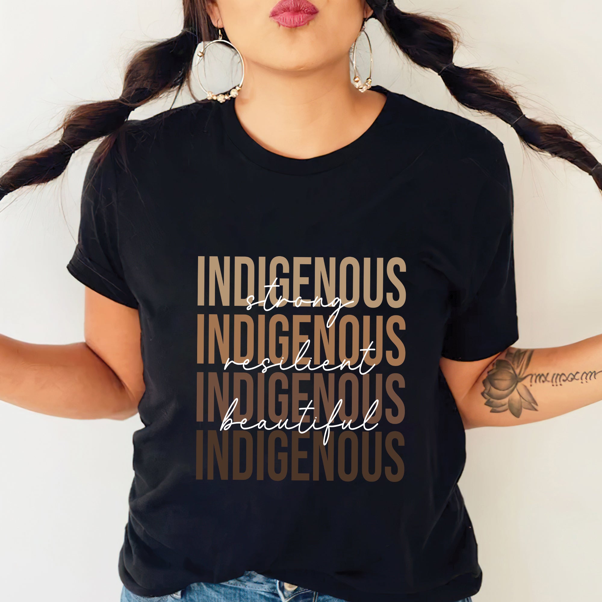 Strong Resilient Beautiful Indigenous Unisex T-Shirt/T-Shirt V-Neck/Hoodie/Sweatshirt