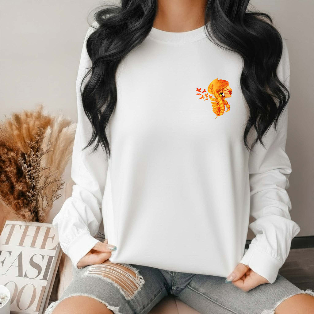 [Two Sides] Justice for MMIW Hoodie - Indigenous Woman with Feather Design Unisex Tank Top/Long Sleeve/Hoodie Zip