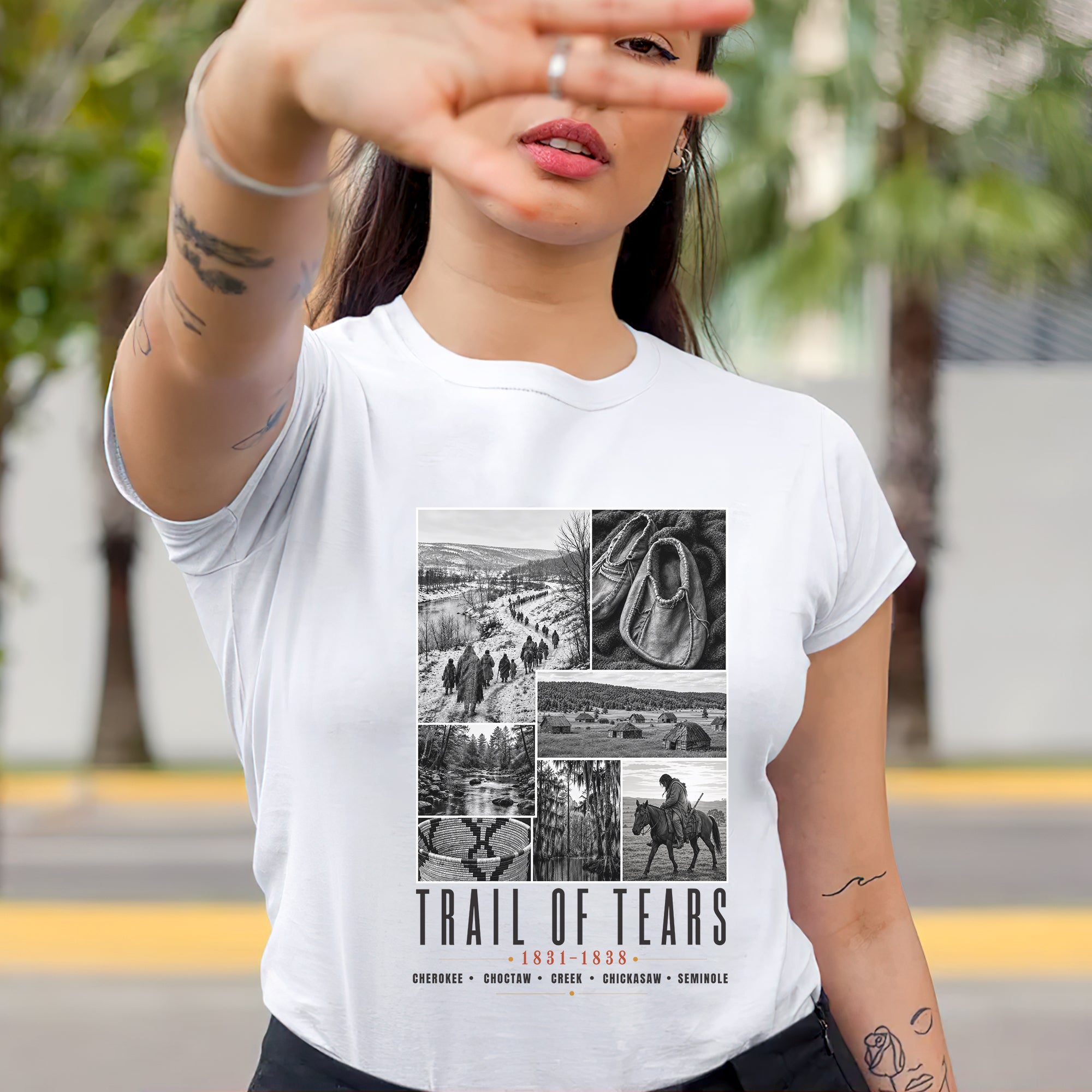 Trail of Tears Remembrance – Native American History & Heritage Unisex T-shirt/T-shirt V-neck/Hoodie/Sweatshirt