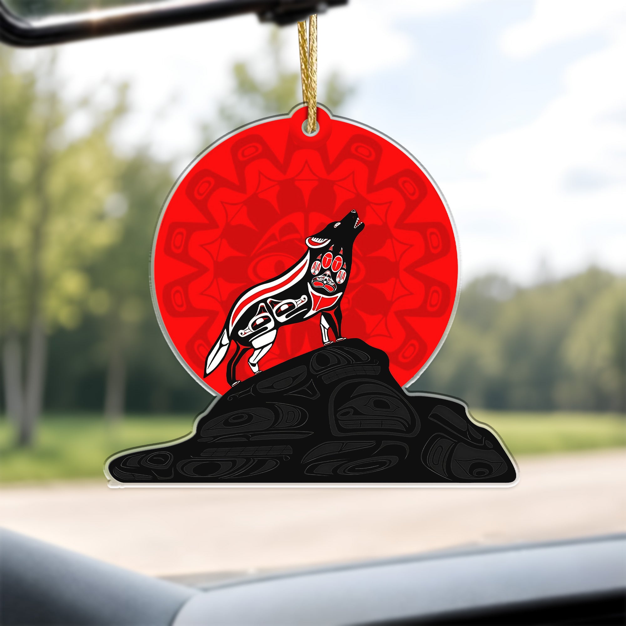 Wolf Native American - Unique Gift Decor Flat Acrylic