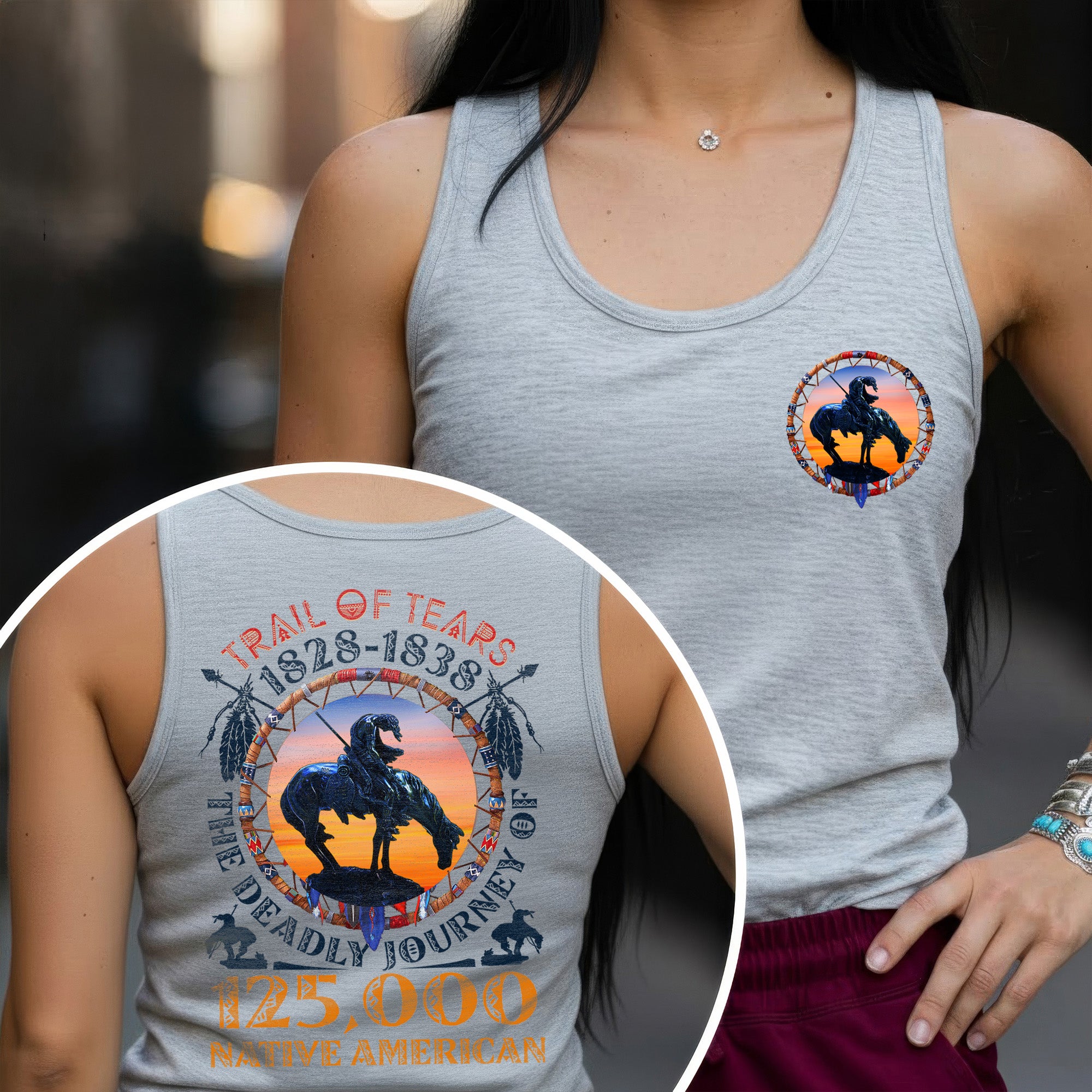 [Two Sides] Trail of Tears The Deadly Journey Unisex Tank Top/Long Sleeve/Hoodie Zip