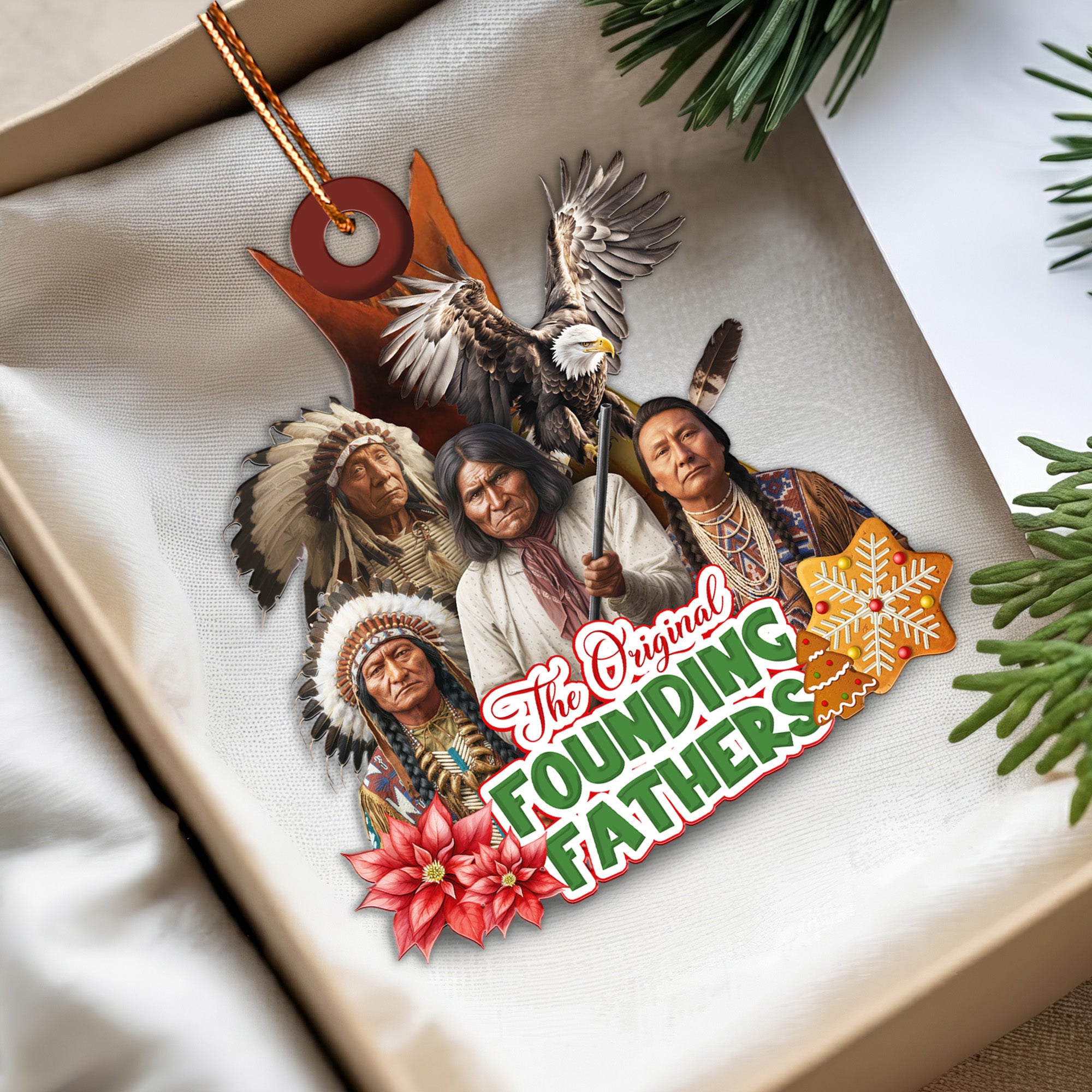 The Original Founding Fathers Ornament - Unique Christmas Gift Decor Flat Acrylic