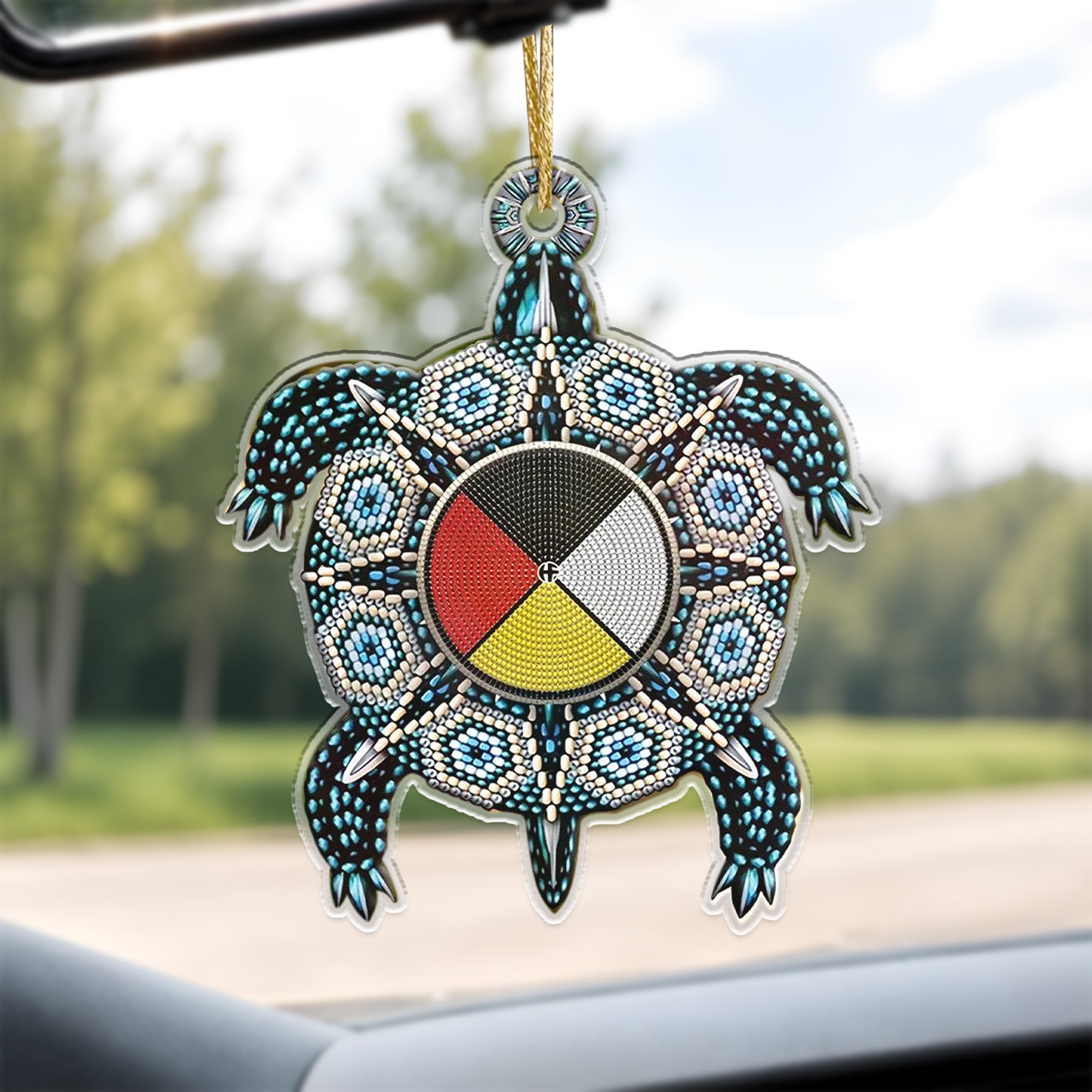 Turtle Four Direction Native Pride American - Unique Gift Decor Flat Acrylic