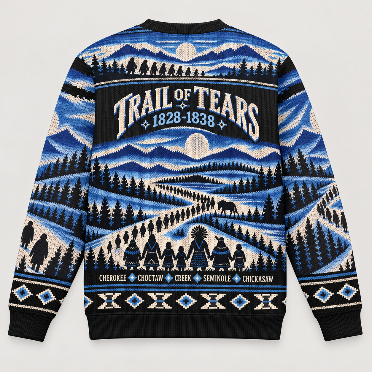 Trail of Tears – The Deadly Journey of 125,000 Native Americans Ugly Sweatshirt Unisex