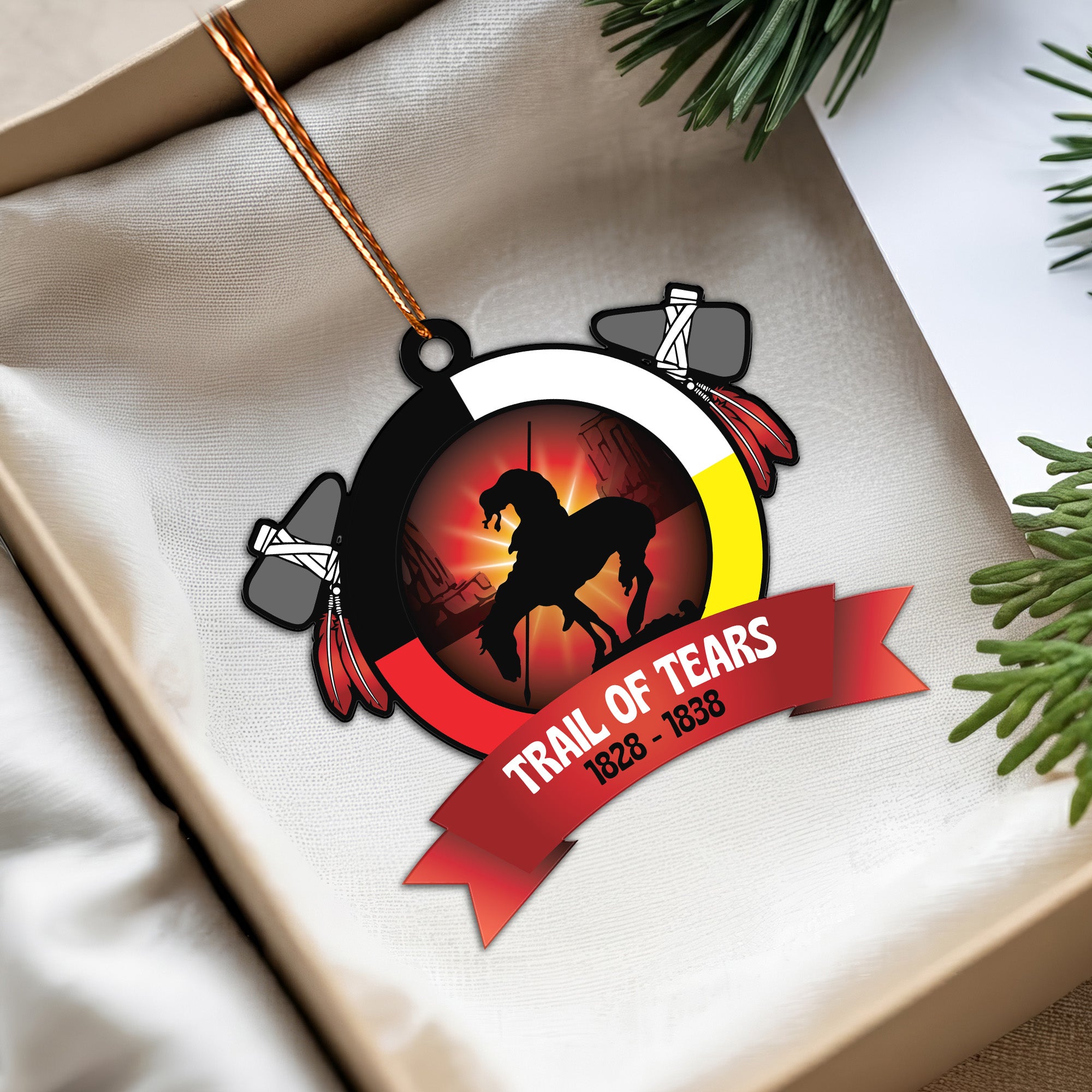 Trail of Tears Memorial Ornament 1828–1838 Unique Christmas Gift Decor Flat Acrylic