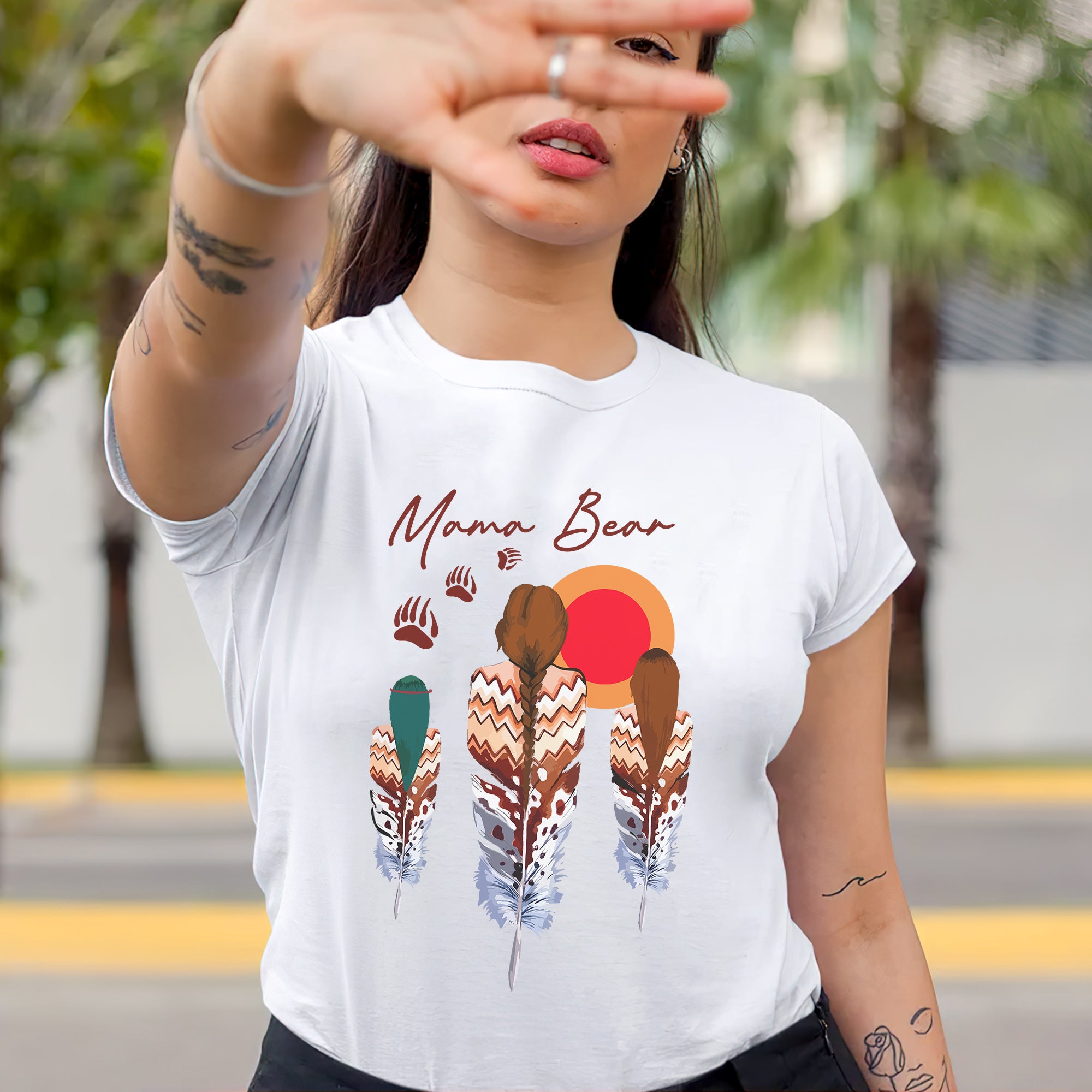 MAMA BEAR - Unisex T-Shirt/T-Shirt V-Neck/Hoodie/Sweatshirt