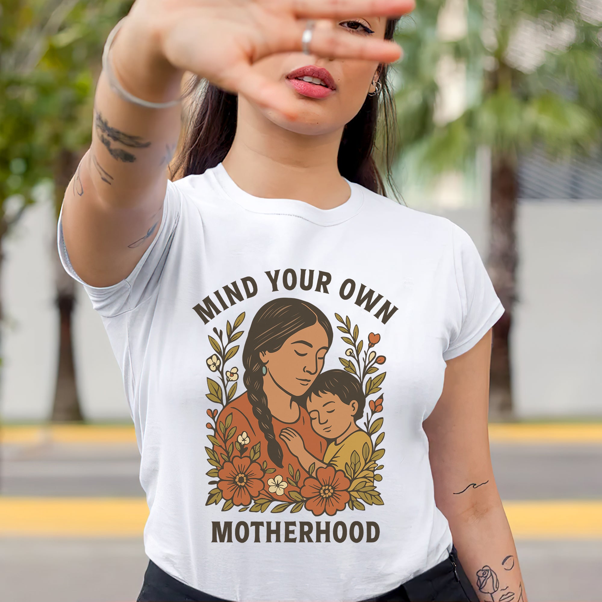 Mind Your Own Motherhood - One Side Unisex Style 3 T-Shirt/T-Shirt V-Neck/Hoodie/Sweatshirt