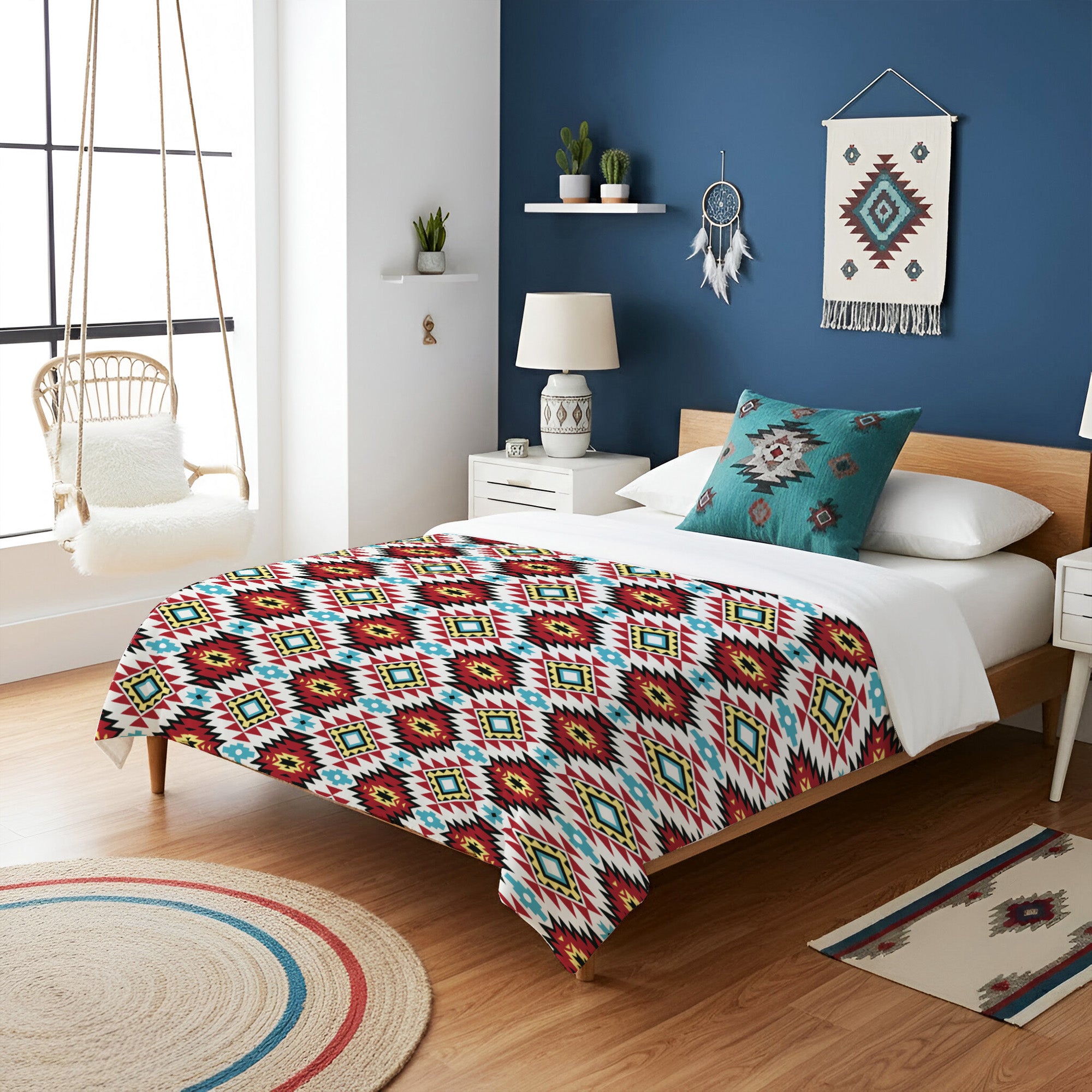 Native American Style Pattern Soft And Warm Premium Fleece Blanket