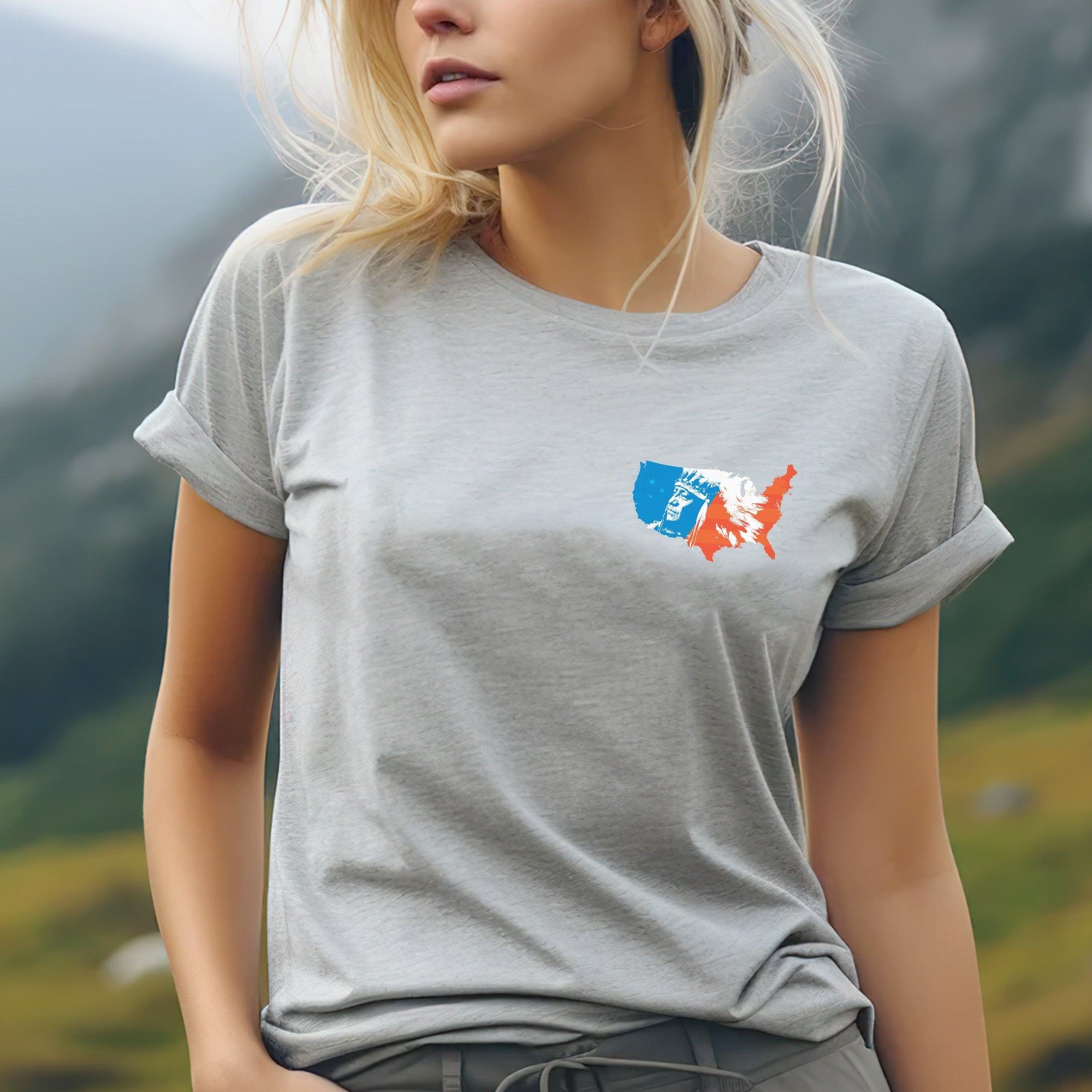 No One Is Illegal On Stolen Land. We Walk On Native Land Style 9 - Two Sides Unisex T-shirt/T-shirt V-Neck/Hoodie/Sweatshirt