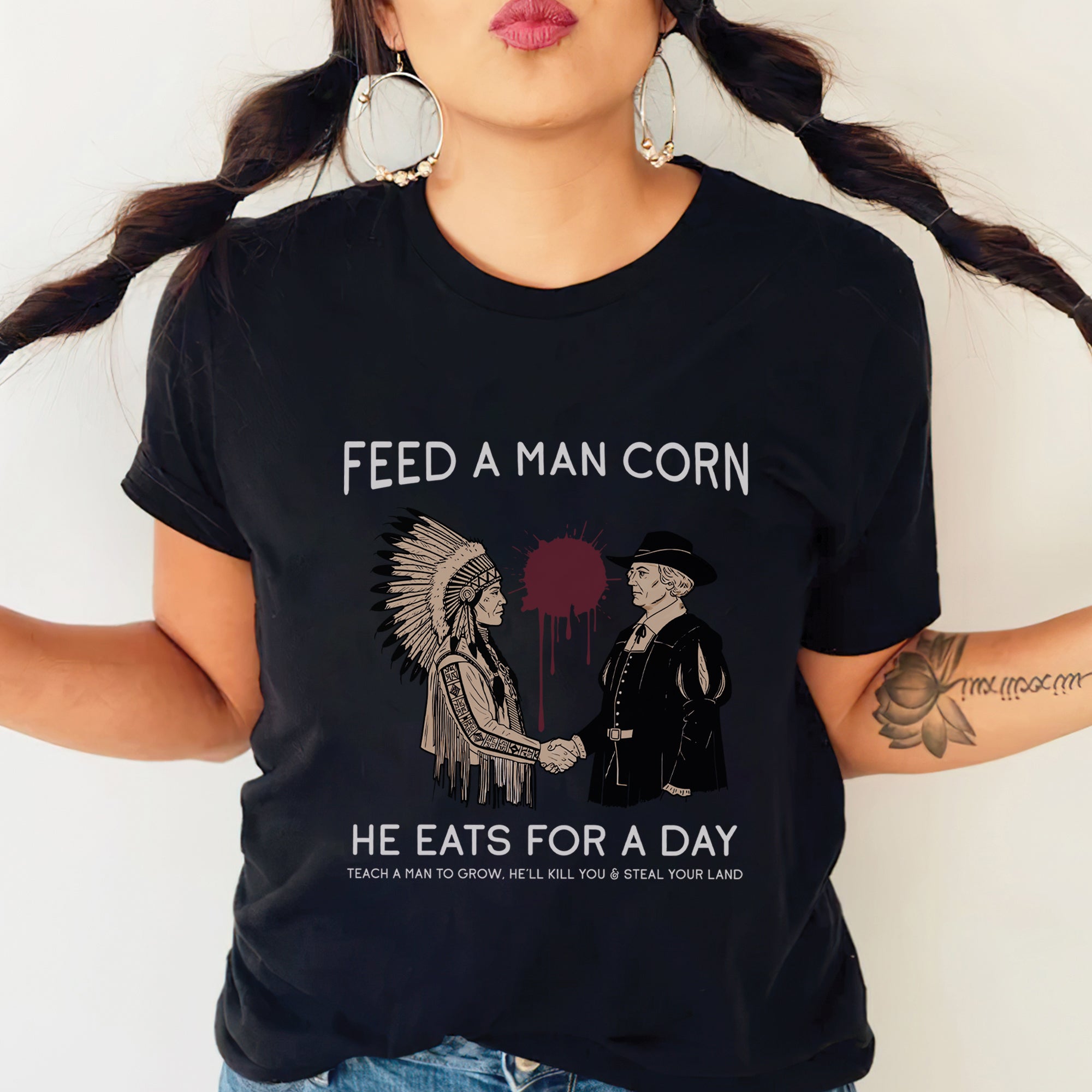 Feed A Man Corn Unisex T-Shirt/T-Shirt V-Neck/Hoodie/Sweatshirt