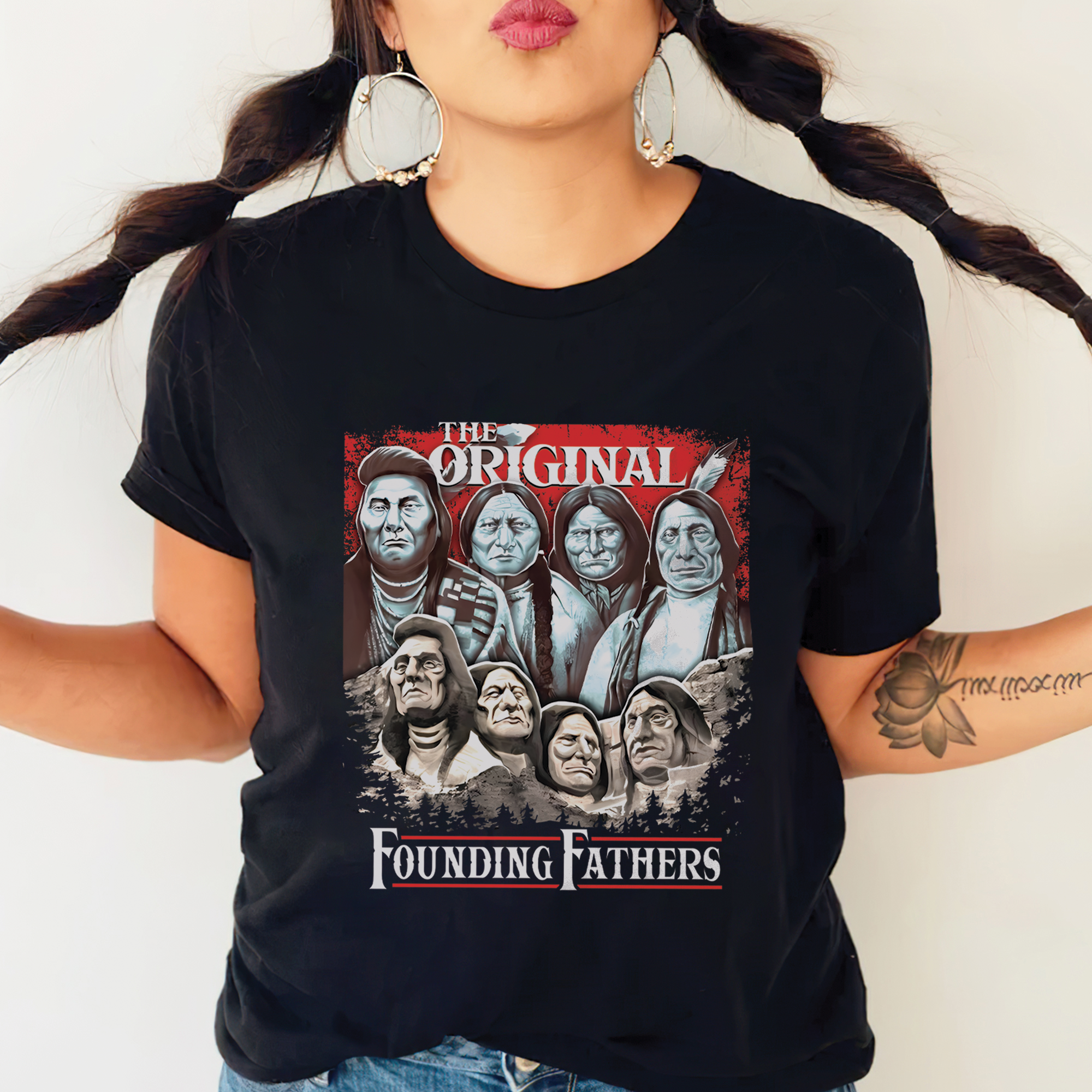 Native American The Original Founding Five Fathers Unisex T-Shirt/Hoodie/Sweatshirt 168