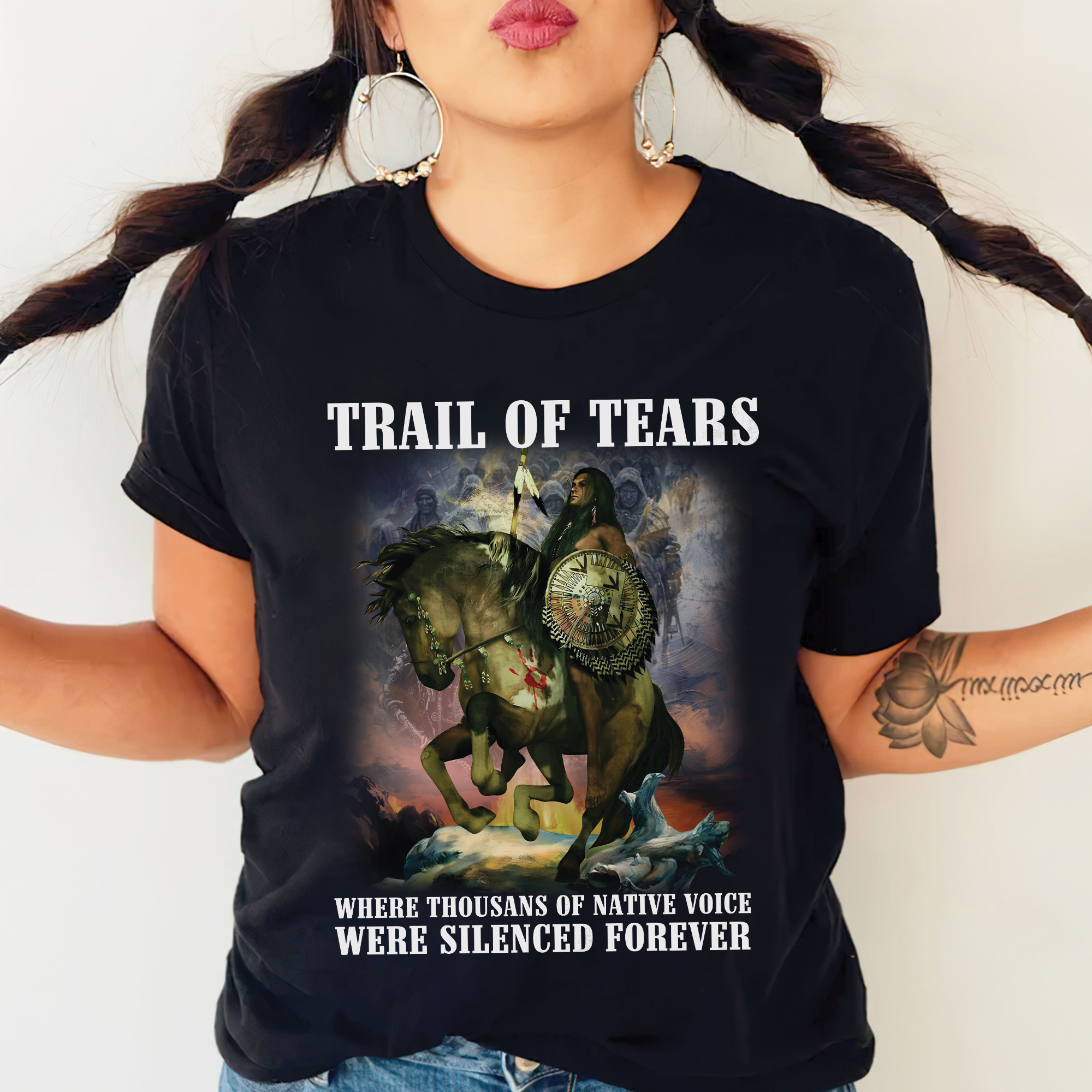 Trail of Tears – Silenced Voices Memorial Unisex T-Shirt/T-Shirt V-Neck/Hoodie/Sweatshirt