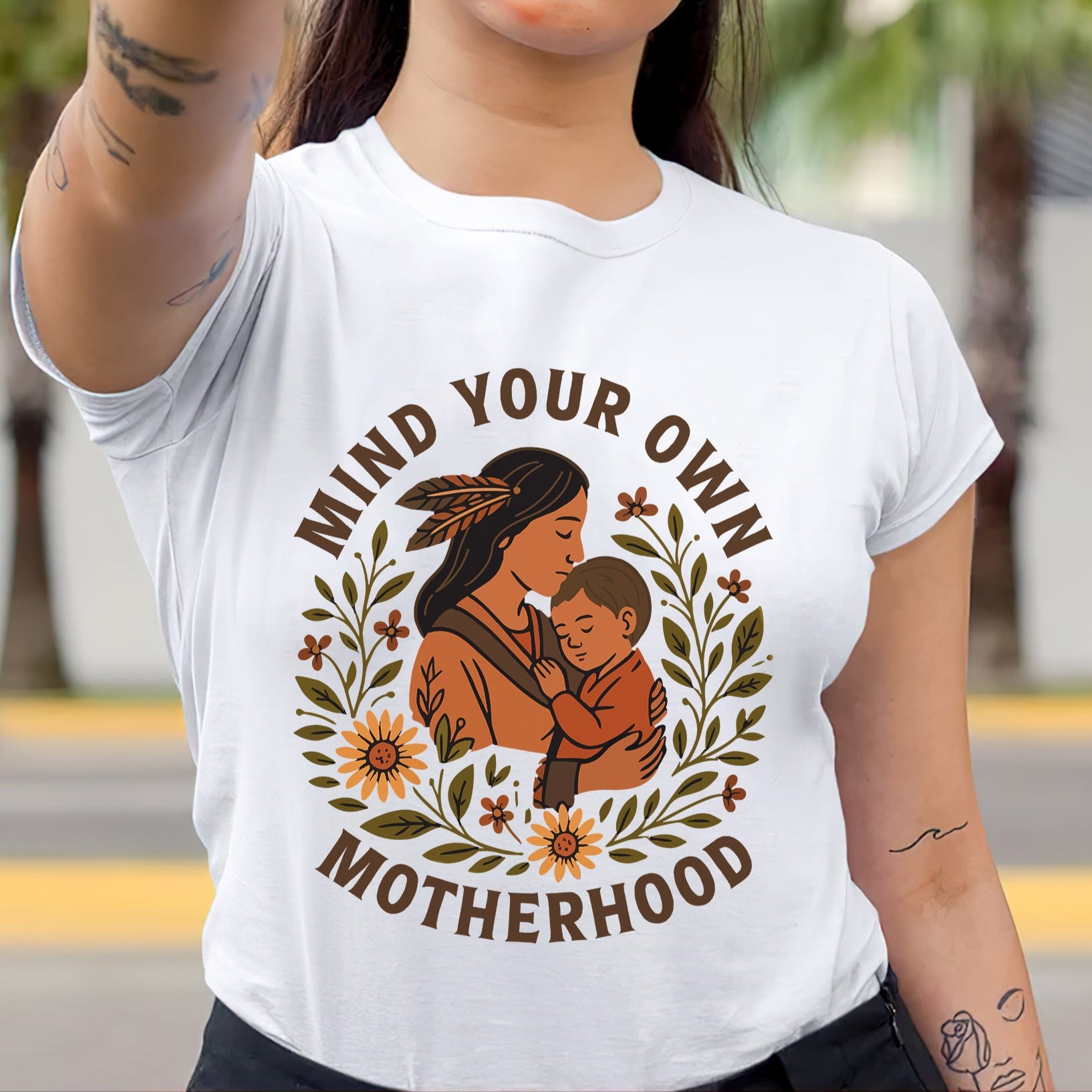Mind Your Own Motherhood - One Side Unisex Style 6 T-Shirt/T-Shirt V-Neck/Hoodie/Sweatshirt