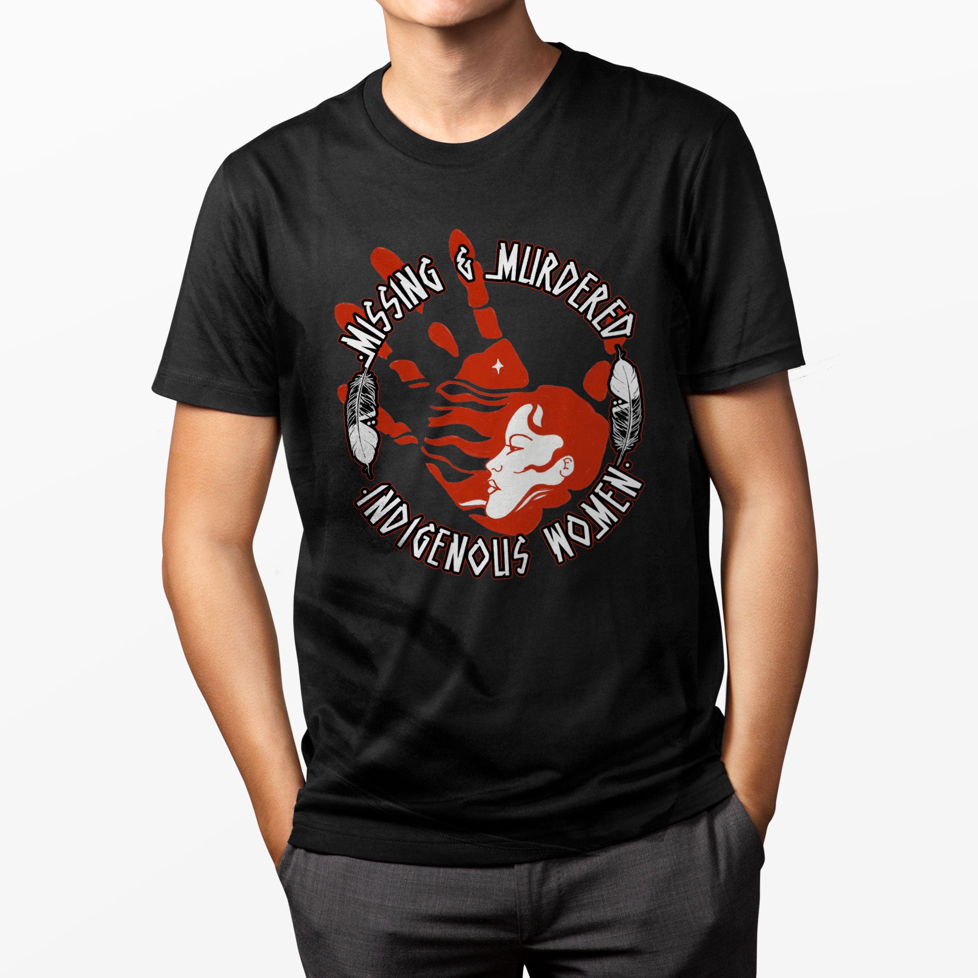 MMIW Red Hand Missing Murdered Indigenous Women Unisex Hoodie/Sweatshirt/T-Shirt