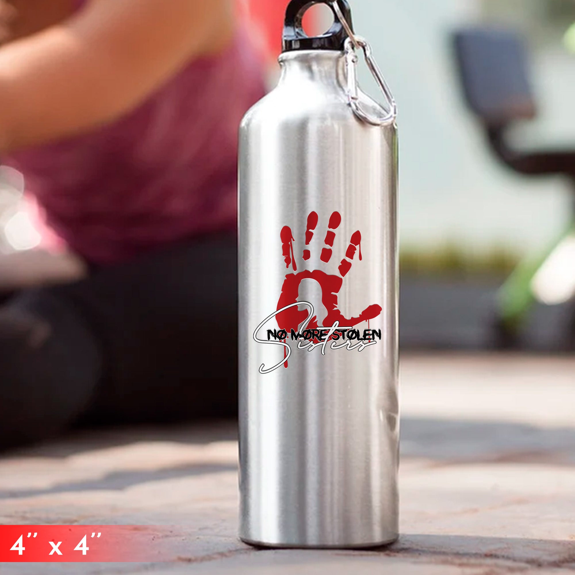 No More Stolen Sisters Red Hand Decal - MMIW Awareness