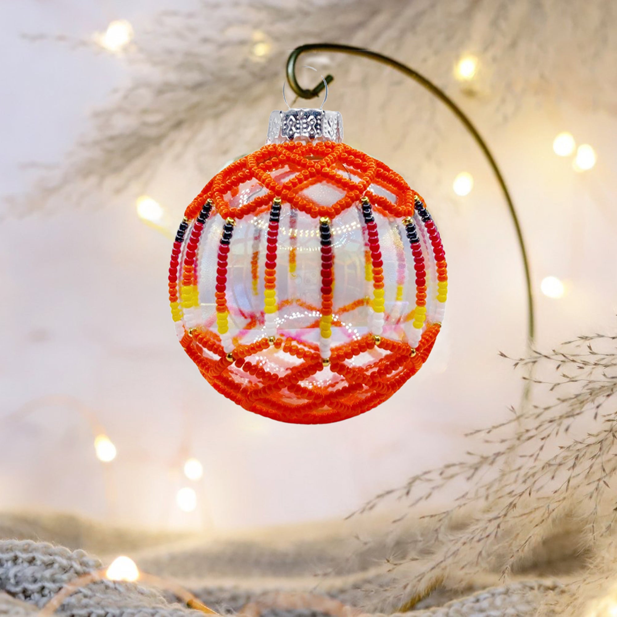 Monarch Beaded Ornament Holiday Decor Gifts