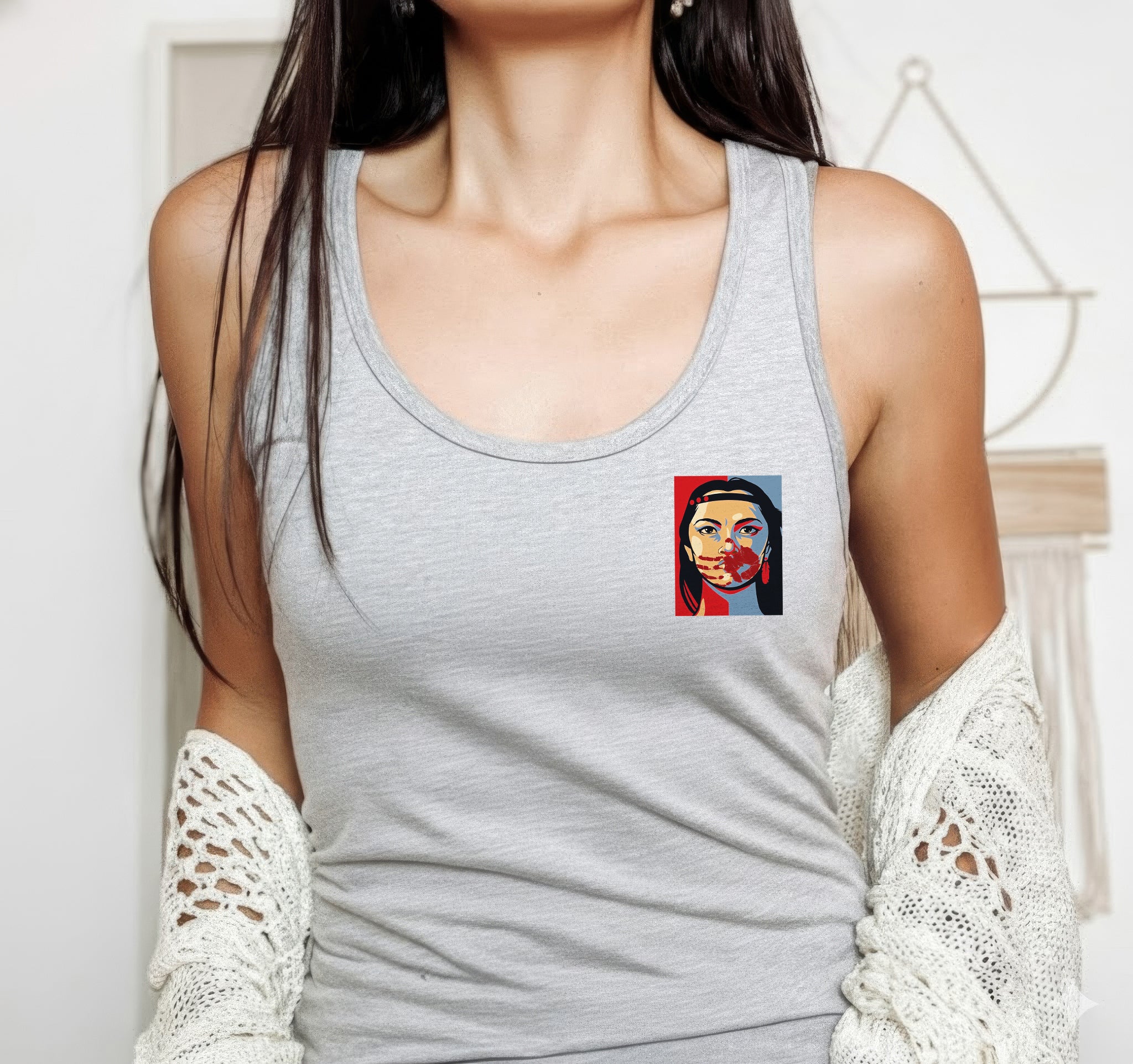 [Two Sides] No More Stolen Sisters MMIW Awareness Unisex Tank Top/Long Sleeve/Hoodie Zip