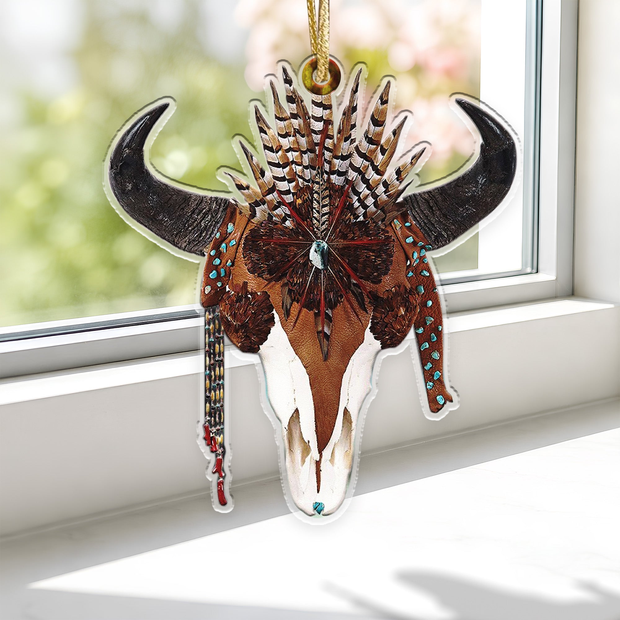 Buffalo Feather Native American - Unique Gift Decor Flat Acrylic