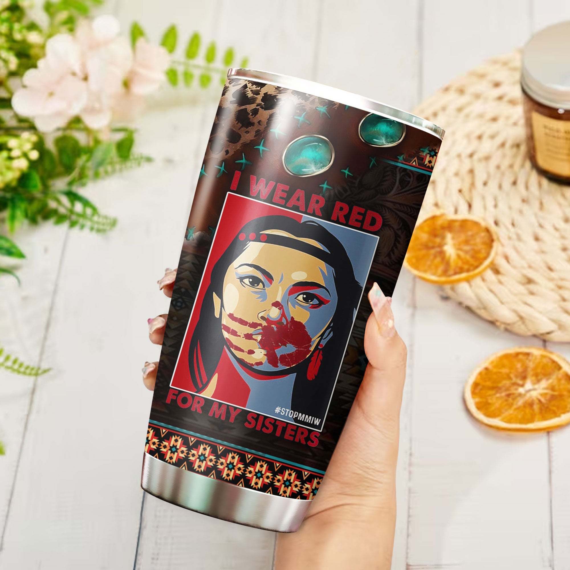 MMIW - Native American Tumbler Stainless Steel Drinking Cup