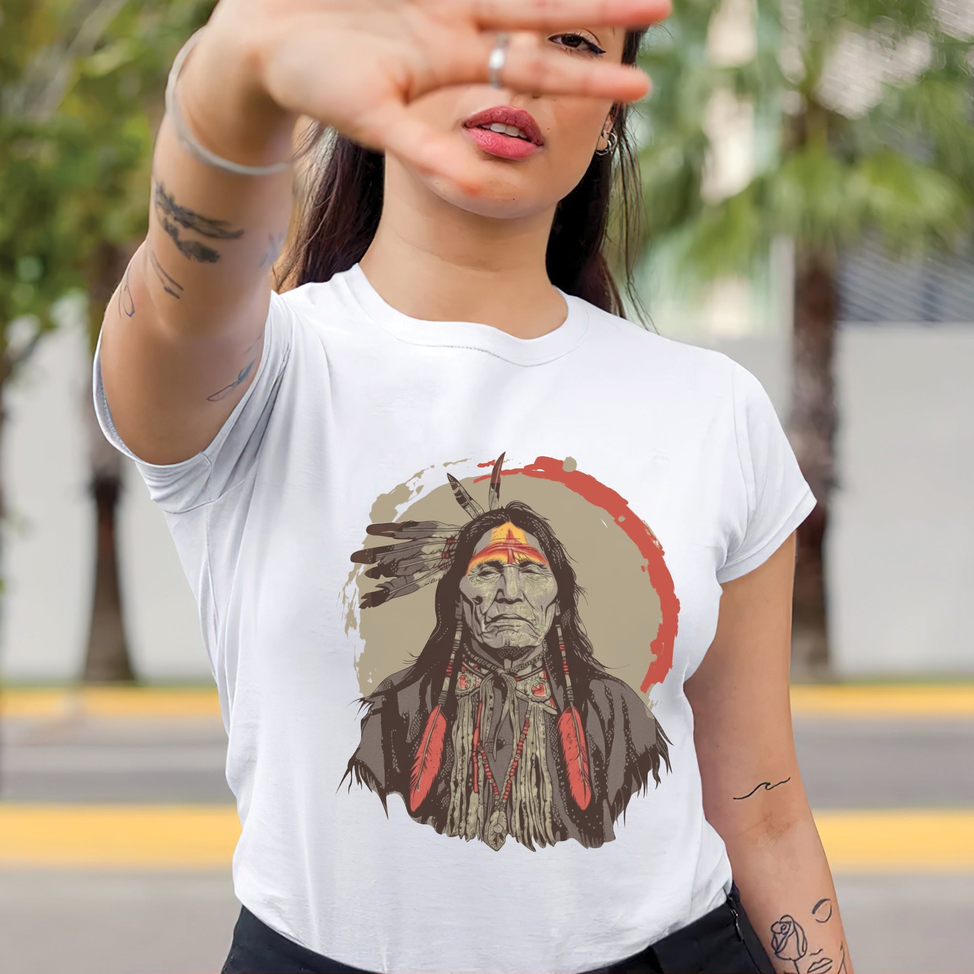 Spirit of the Warrior Chief Unisex T-shirt/T-shirt V-Neck/Hoodie/Sweatshirt