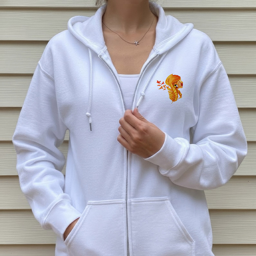 [Two Sides] Justice for MMIW Hoodie - Indigenous Woman with Feather Design Unisex Tank Top/Long Sleeve/Hoodie Zip
