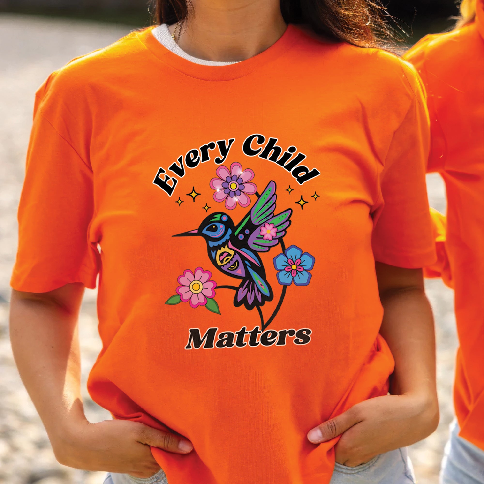 Every Child Matters Hummingbird Orange Native American Unisex T-Shirt/Hoodie/Sweatshirt