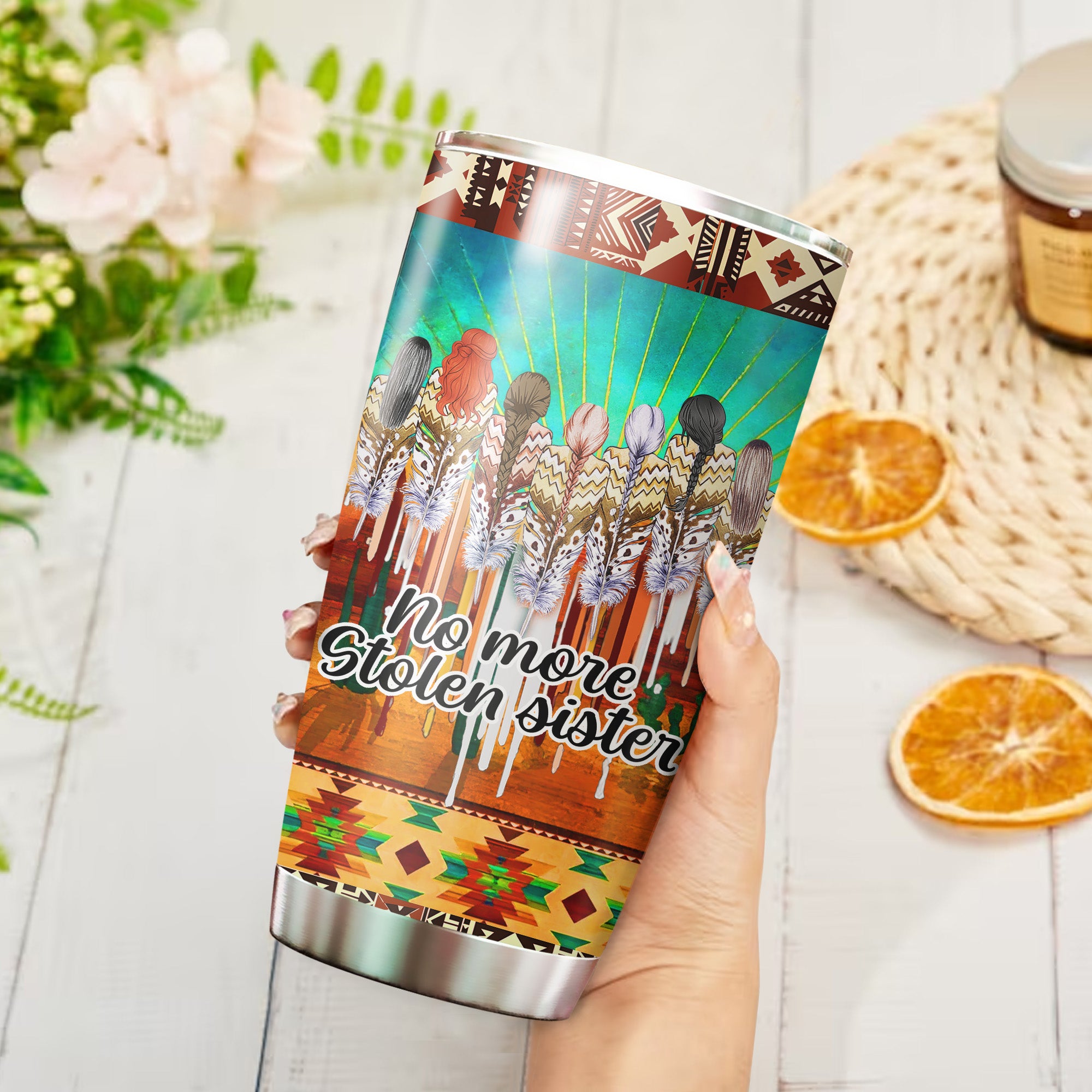 Justice For MMIW Native American Tumbler Stainless Steel Drinking Cup