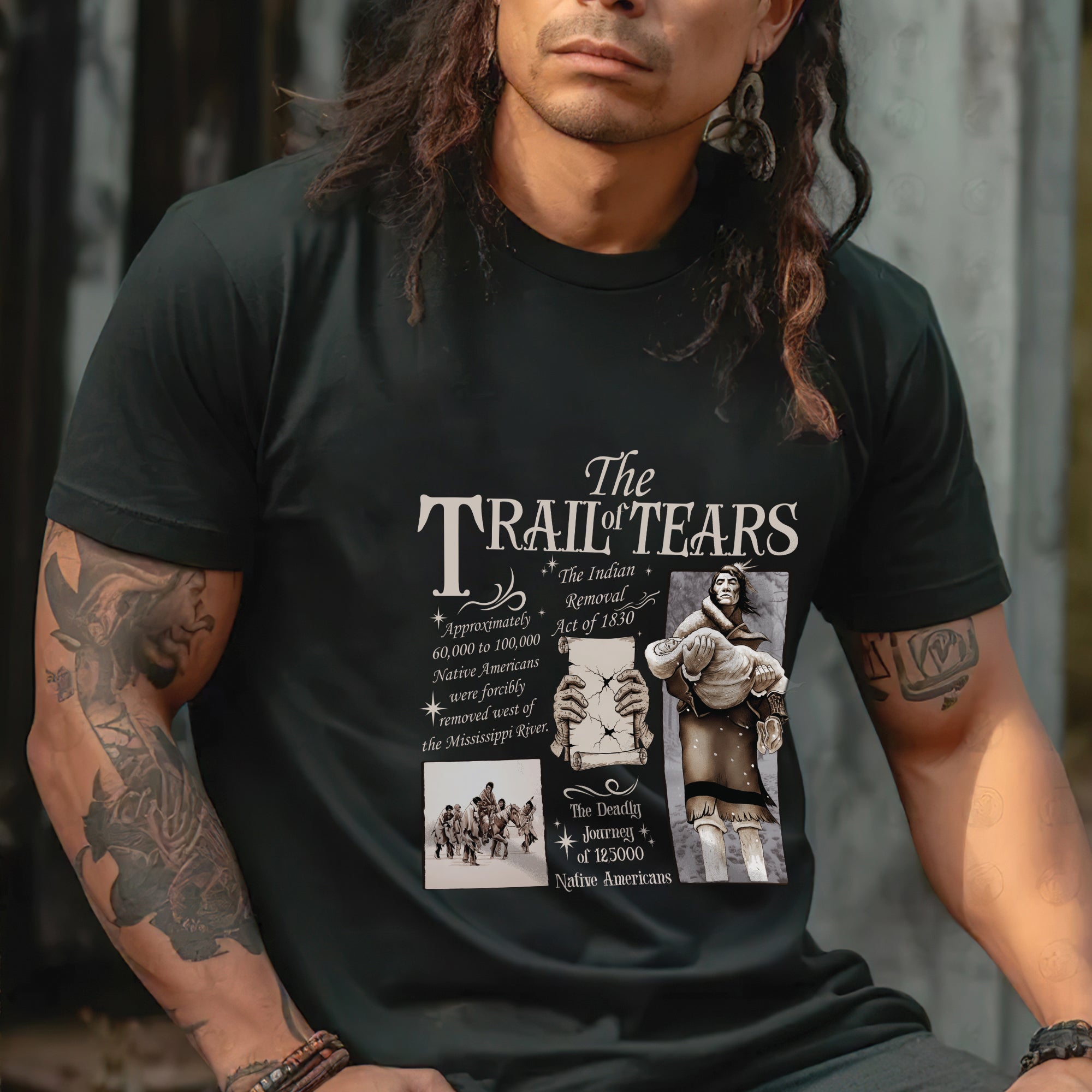 Trail of Tears – The Legacy of Resilience Unisex T-Shirt/T-Shirt V-Neck/Hoodie/Sweatshirt