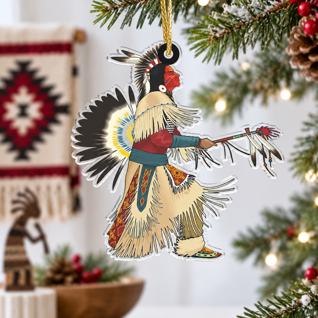 Native Chief American - Unique Gift Decor Flat Acrylic