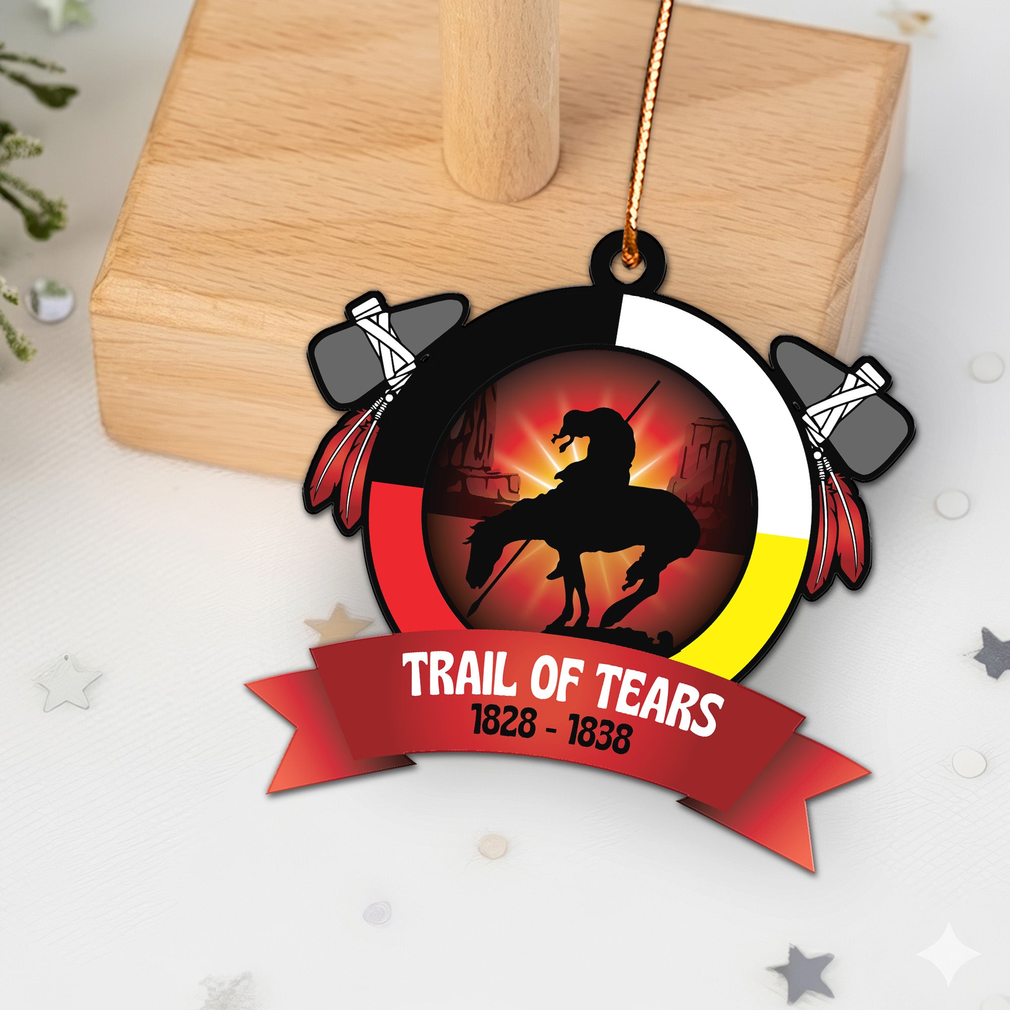 Trail of Tears Memorial Ornament 1828–1838 Unique Christmas Gift Decor Flat Acrylic