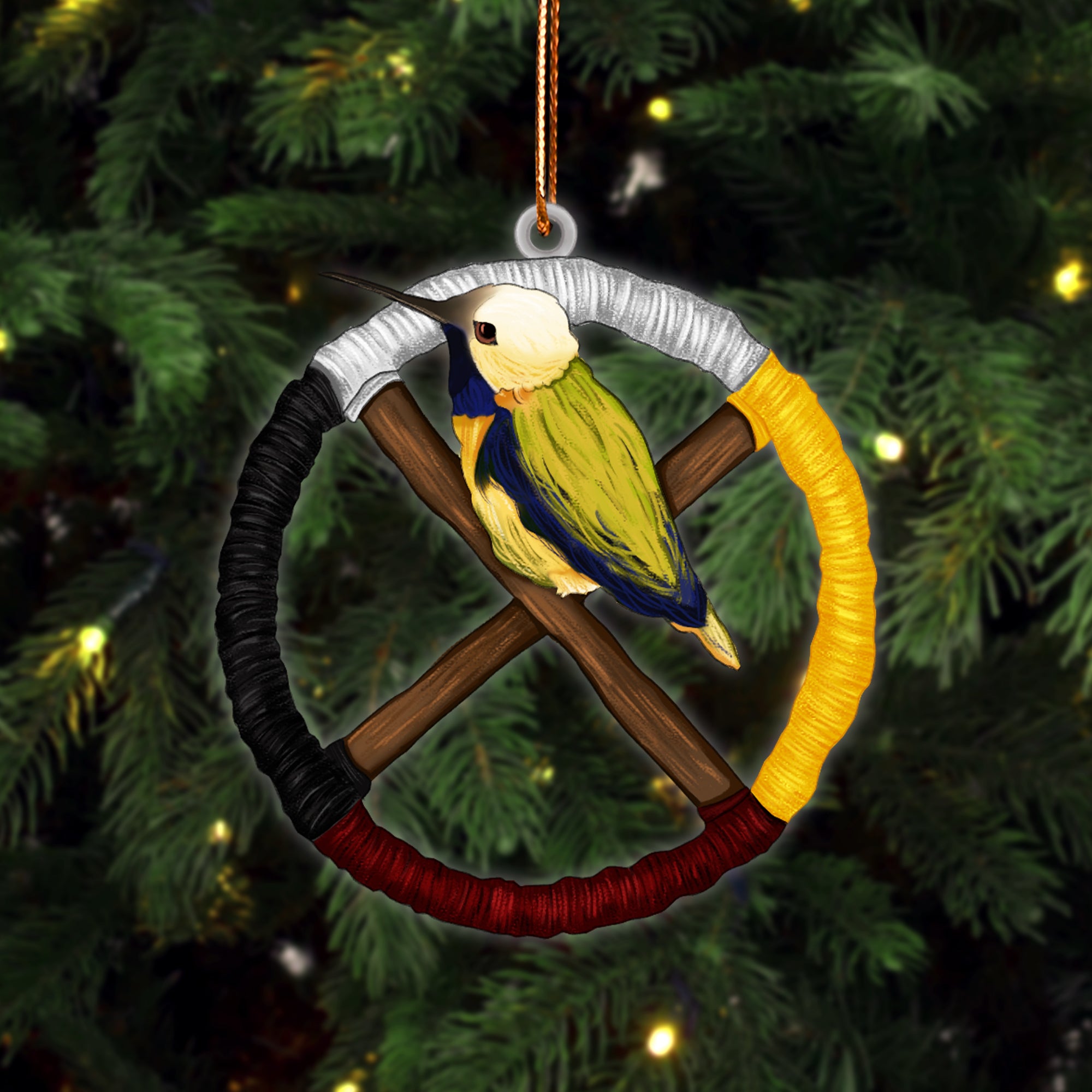 Humming Bird Native American - Unique Gift Decor Flat Acrylic