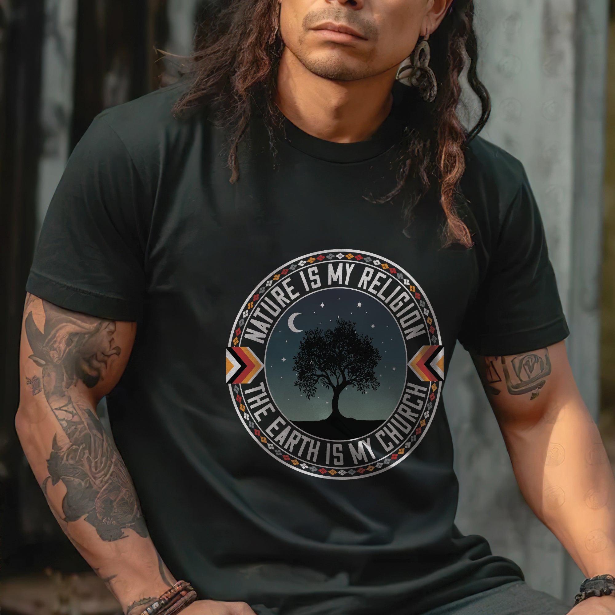 Nature Is My Religion And The Earth Is My Church Unisex T-Shirt/T-Shirt V-Neck/Hoodie/Sweatshirt - N66