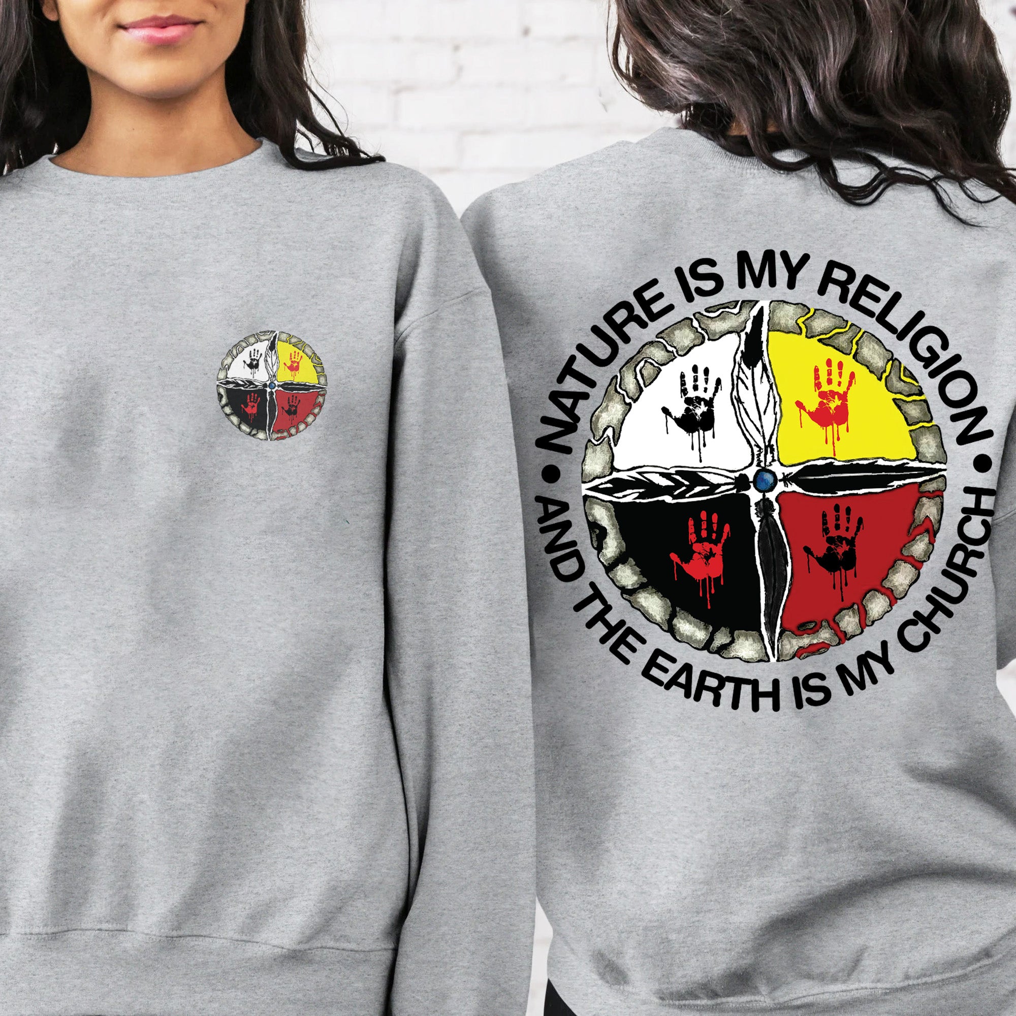 Nature Is My Religion And The Earth Is My Church Unisex T-Shirt/T-Shirt V-Neck/Hoodie/Sweatshirt - Two Sides N29