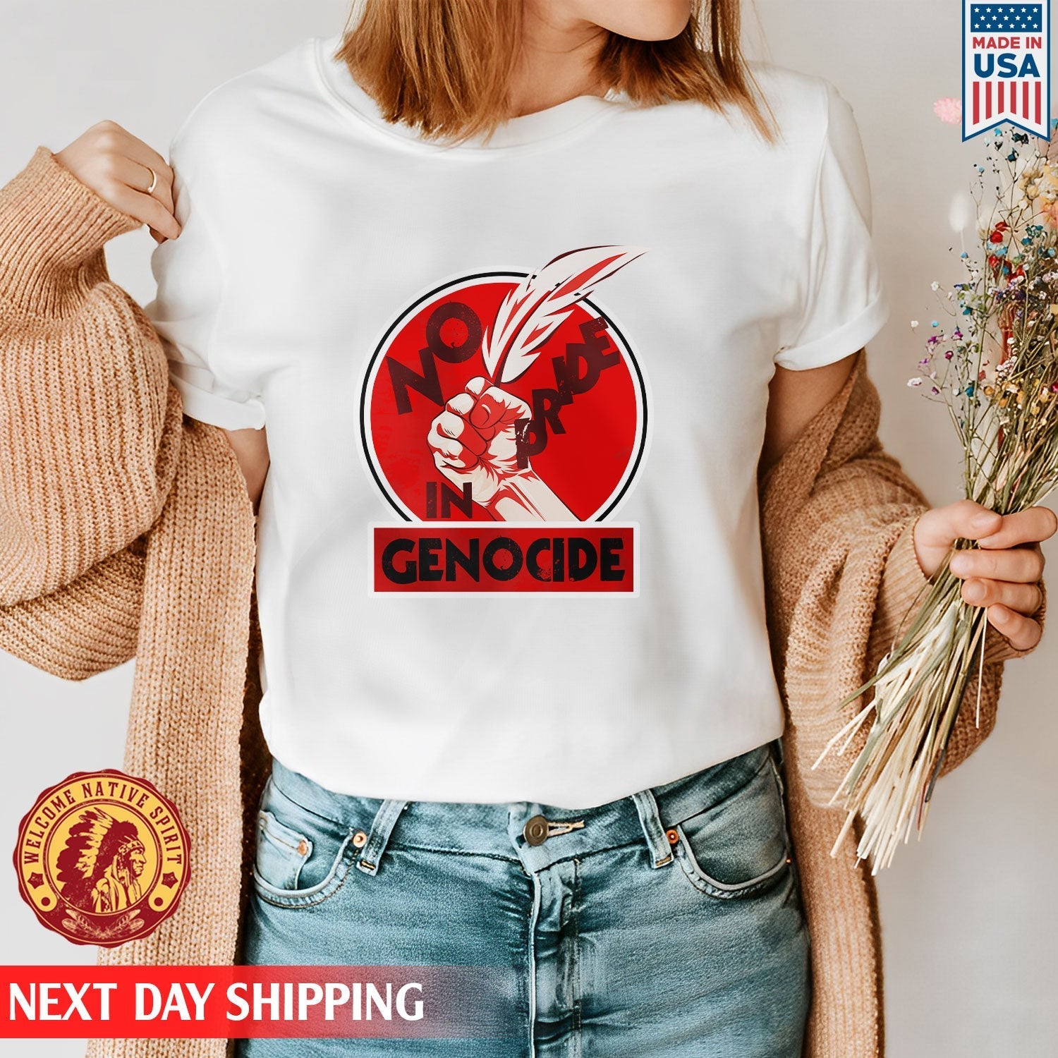 Every Child Matters No Pride In Genocide For Orange Shirt Day Unisex T-shirt/Hoodie/Sweatshirt