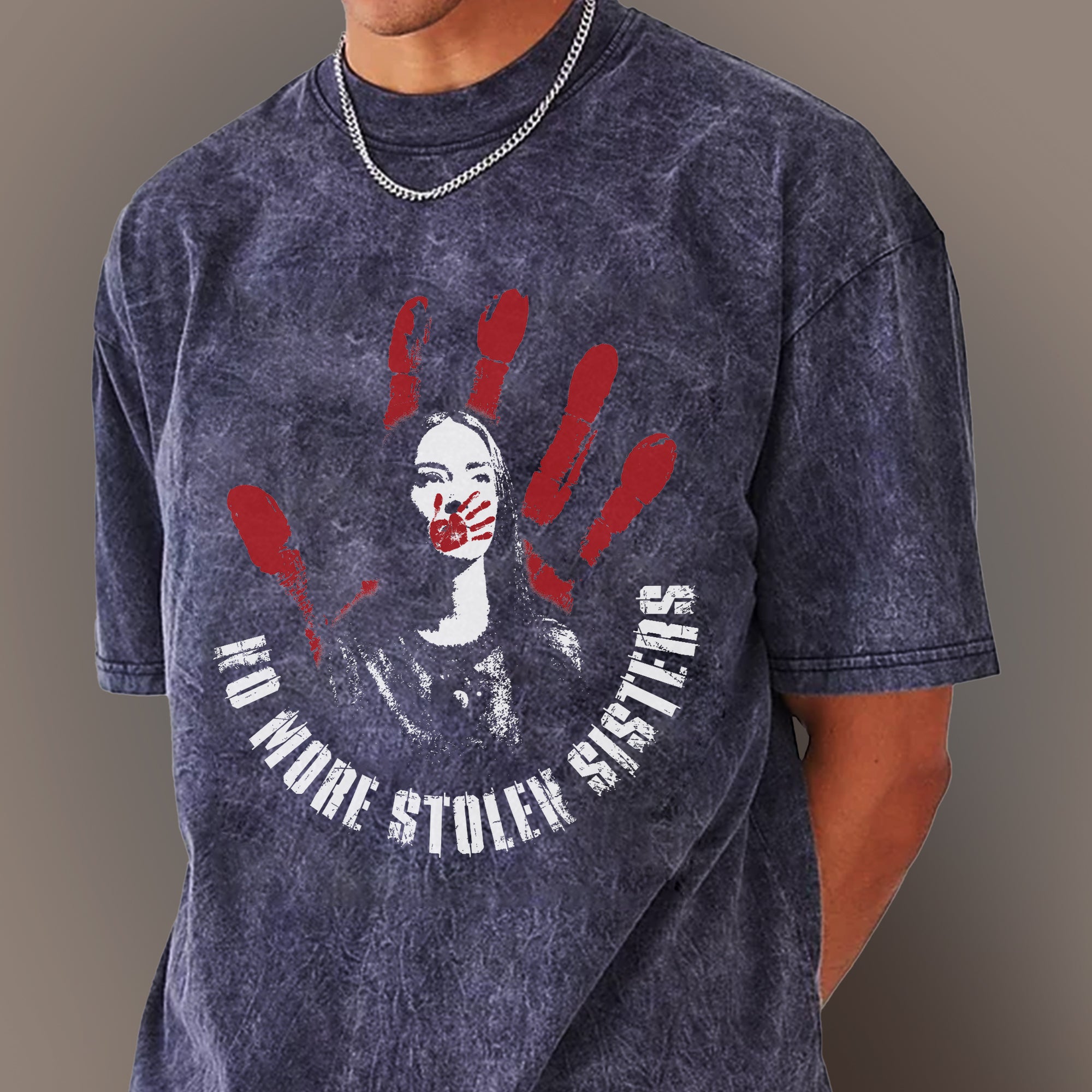 No More Stolen Sisters Unisex Mineral Washed T-Shirt