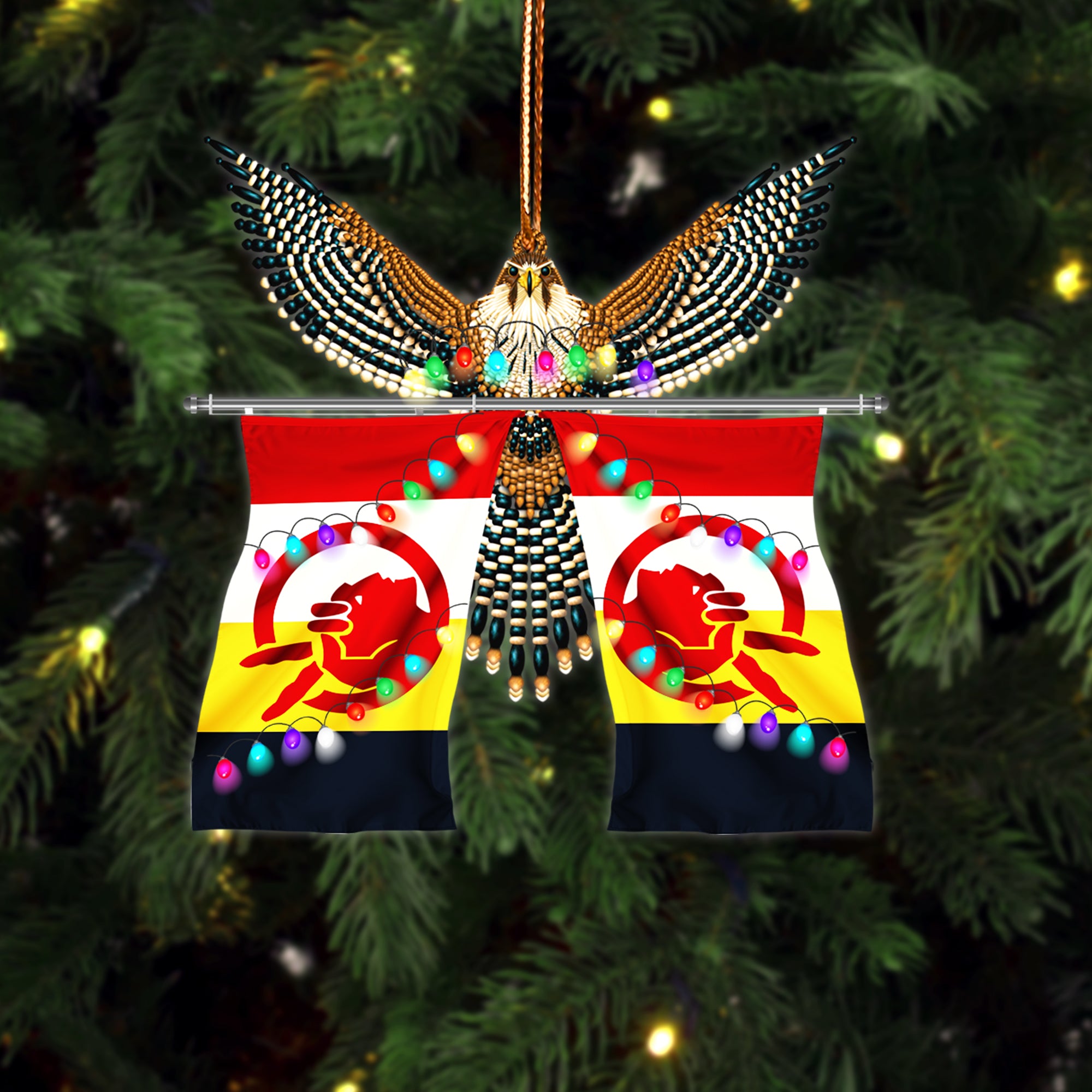 Old Flag Native American - Unique Christmas Gift Decor Flat Acrylic