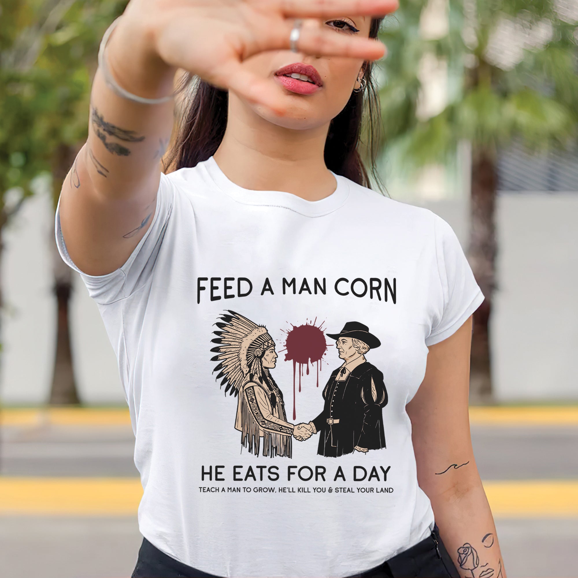 Feed A Man Corn Unisex T-Shirt/T-Shirt V-Neck/Hoodie/Sweatshirt