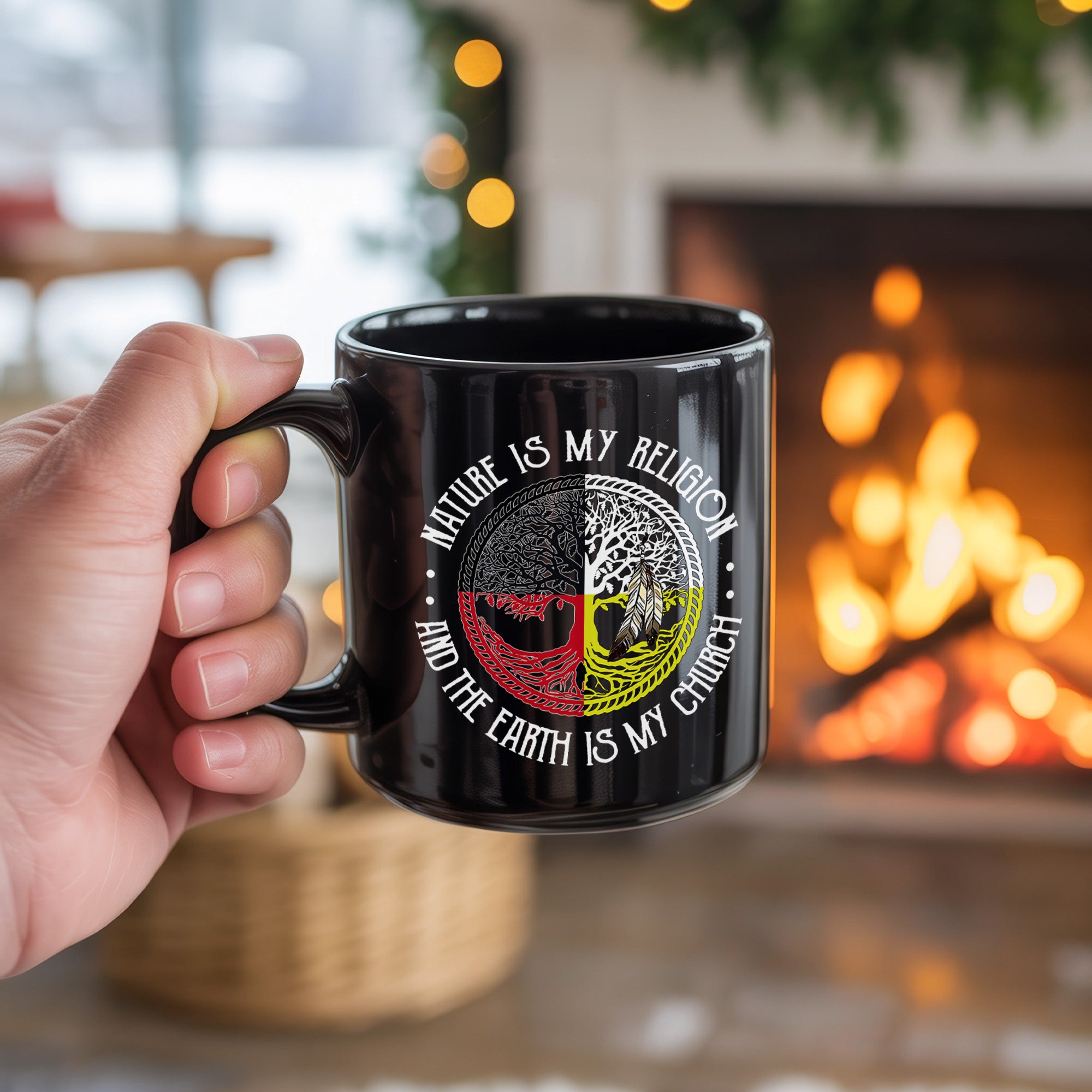 Nature Is My Religion Native American Heritage Coffee Mug