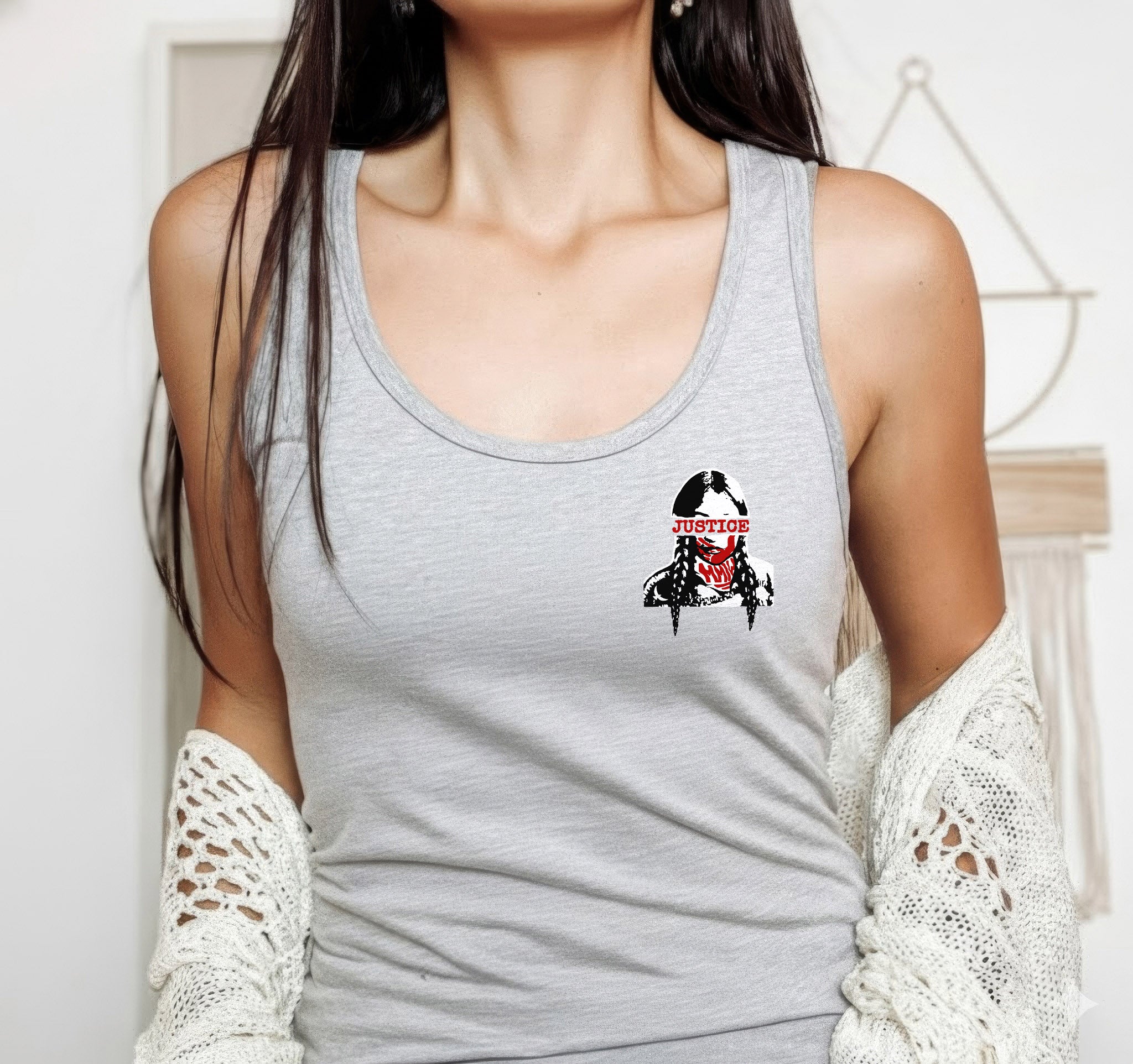 [Two Sides] Justice for MMIW Indigenous Voice Unisex Tank Top/Long Sleeve/Hoodie Zip