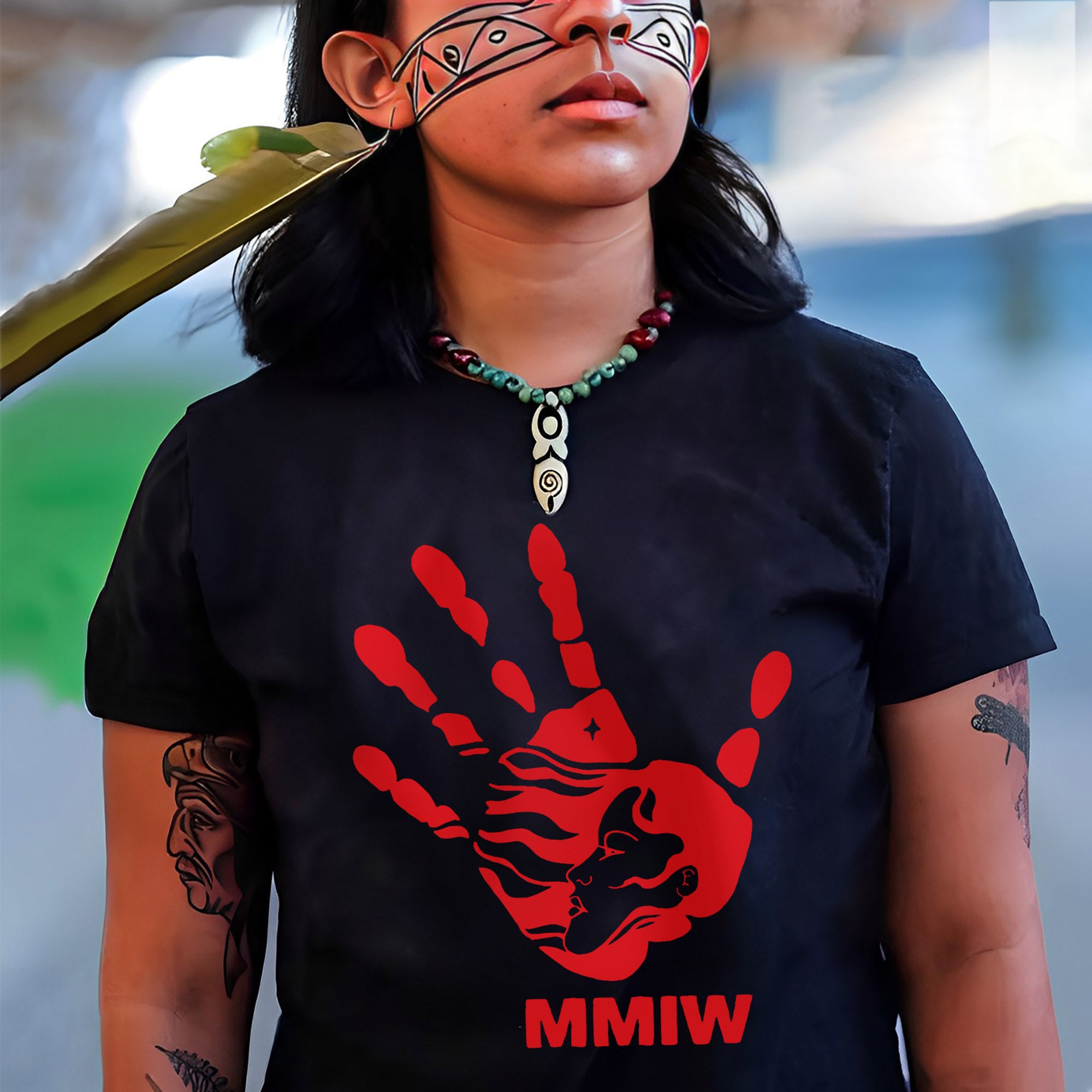 MMIW Red Hand Indigenous Owned Shirt Unisex T-Shirt/Hoodie/Sweatshirt 007