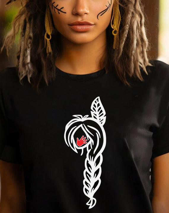 MMIW American Native Black Hair Indigenous Unisex Hoodie/Sweatshirt/T-Shirt