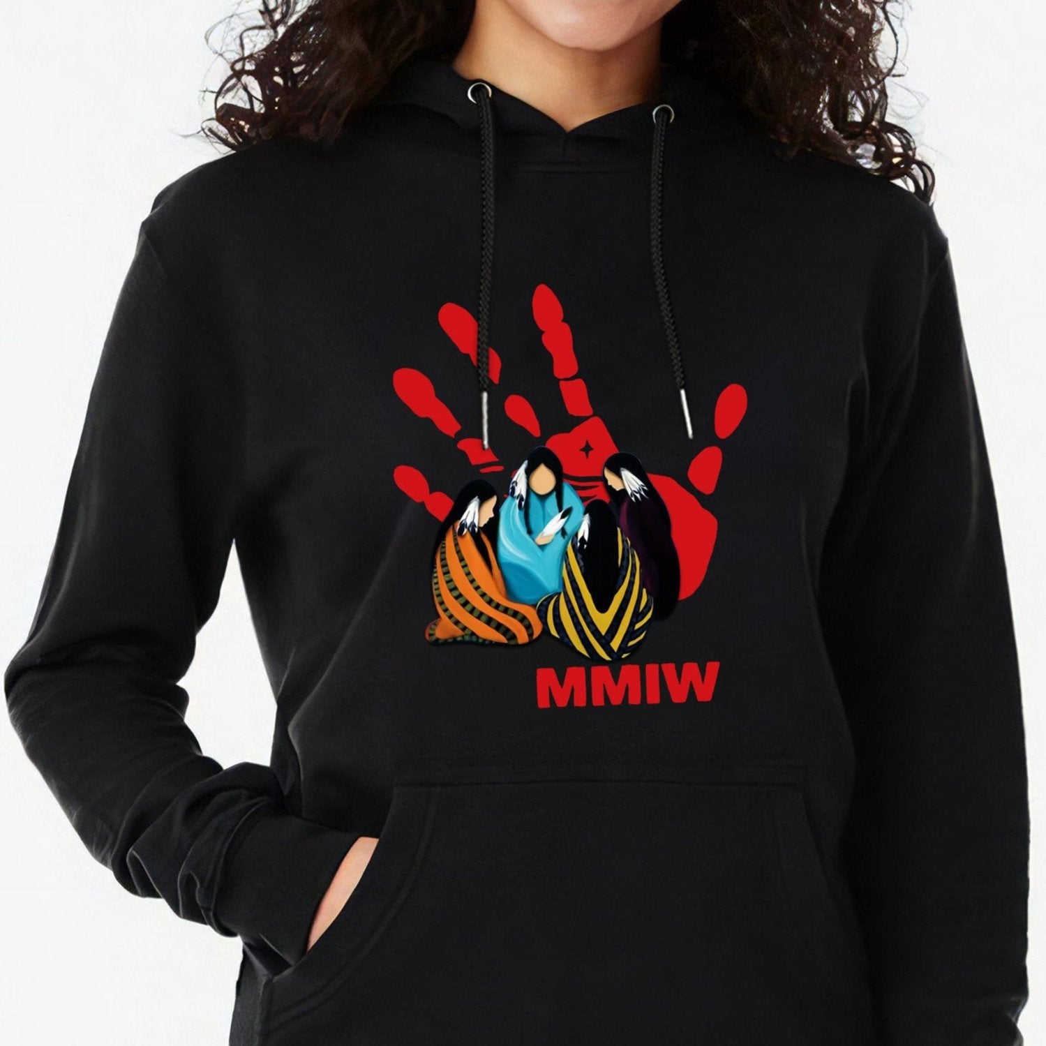 MMIW Indigenous Women Together With Red Hand Unisex T-shirt/Hoodie/Sweatshirt