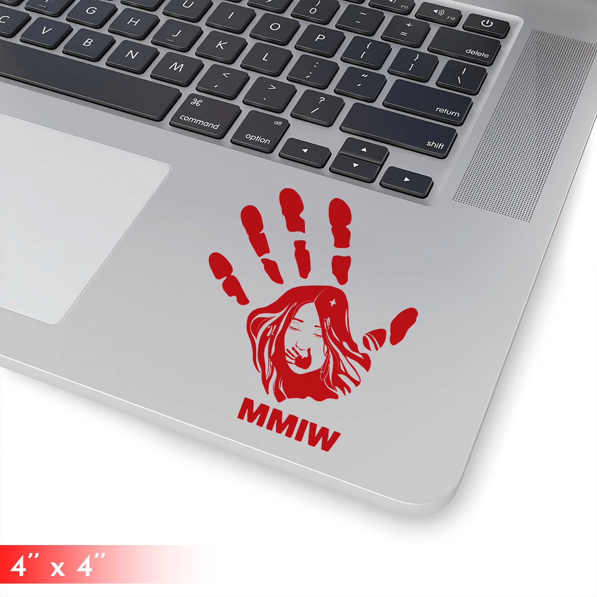 Buy 1 Decal, Get 1 Red Hand Decal Free - MMIW Awareness