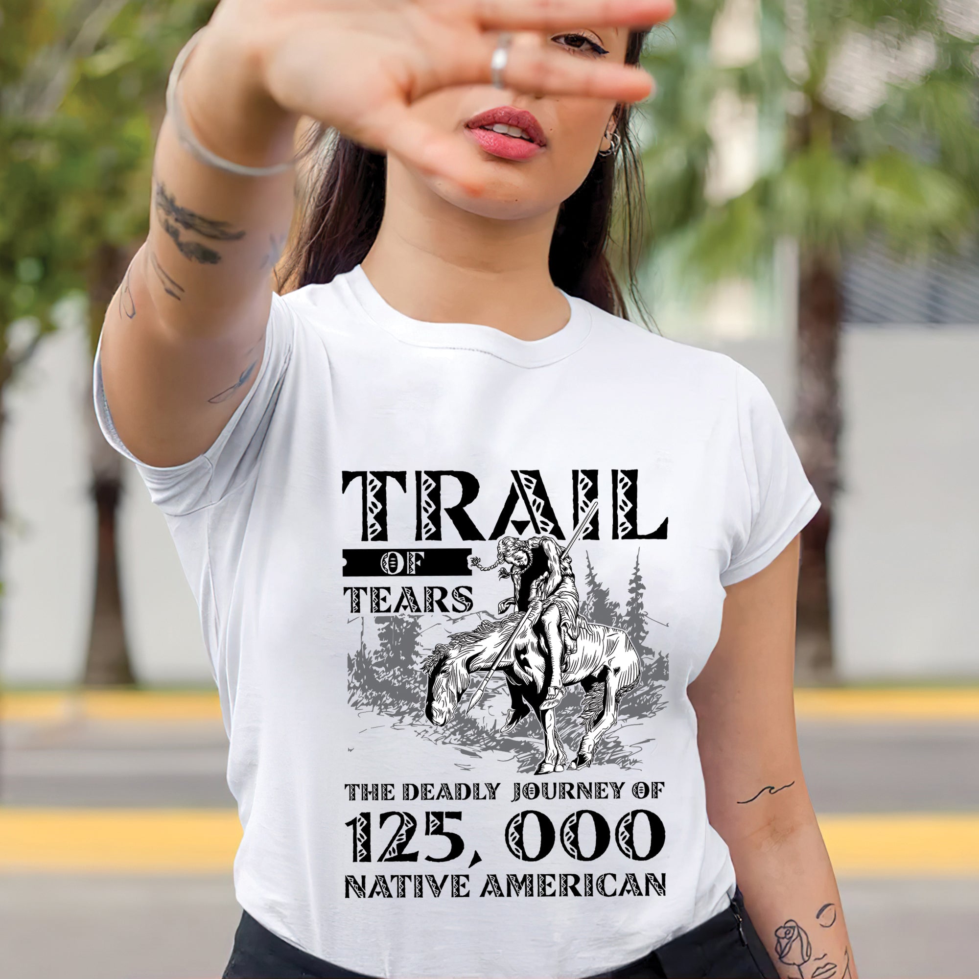Trail of Tears The Deadly Journey Unisex T-Shirt/T-Shirt V-Neck/Hoodie/Sweatshirt 14
