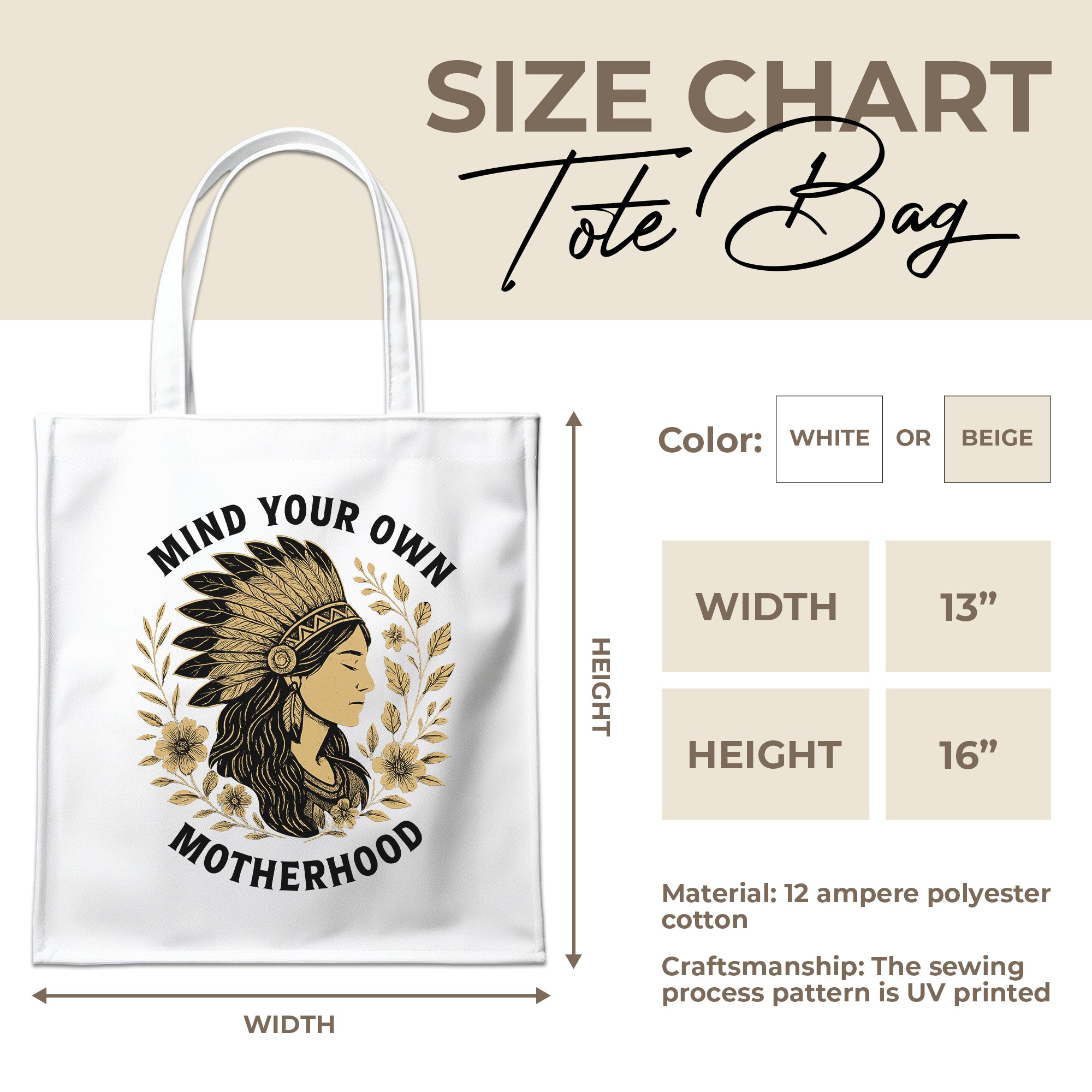 Mind Your Own Motherhood - Tote Bag Style 2